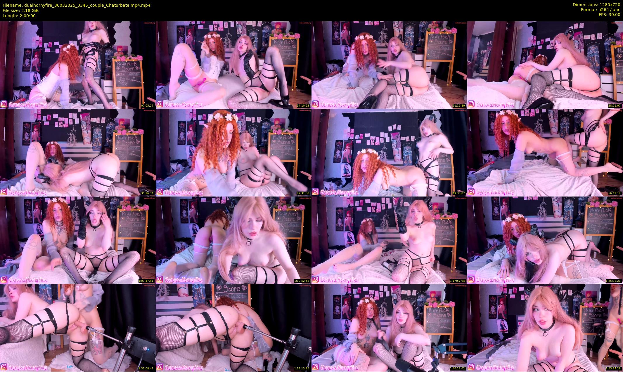 dualhornyfire — 120 minute Chaturbate couple cam show recording, 720p, Mar 30, 2025