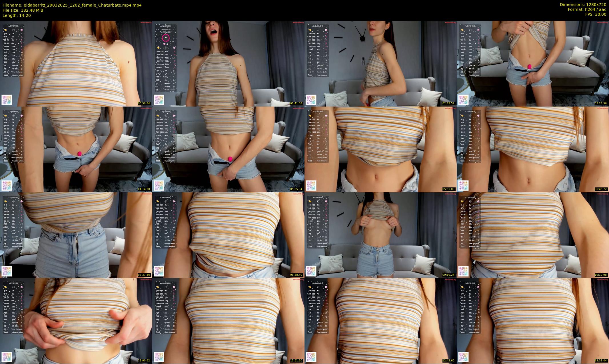 eldabarritt — 15 minute Chaturbate female cam show recording, 720p, Mar 29, 2025
