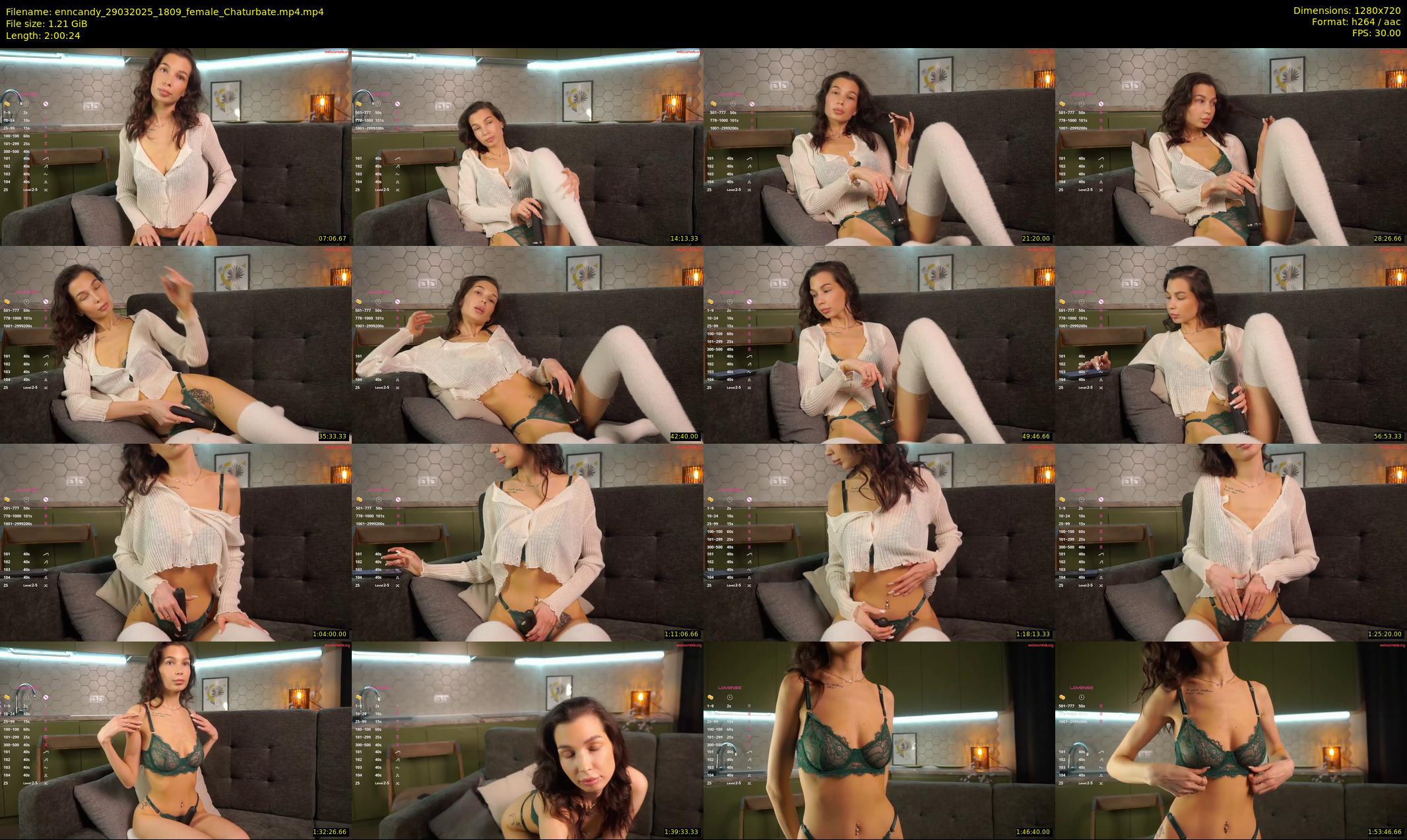 enncandy — 121 minute Chaturbate female cam show recording, 720p, Mar 29, 2025