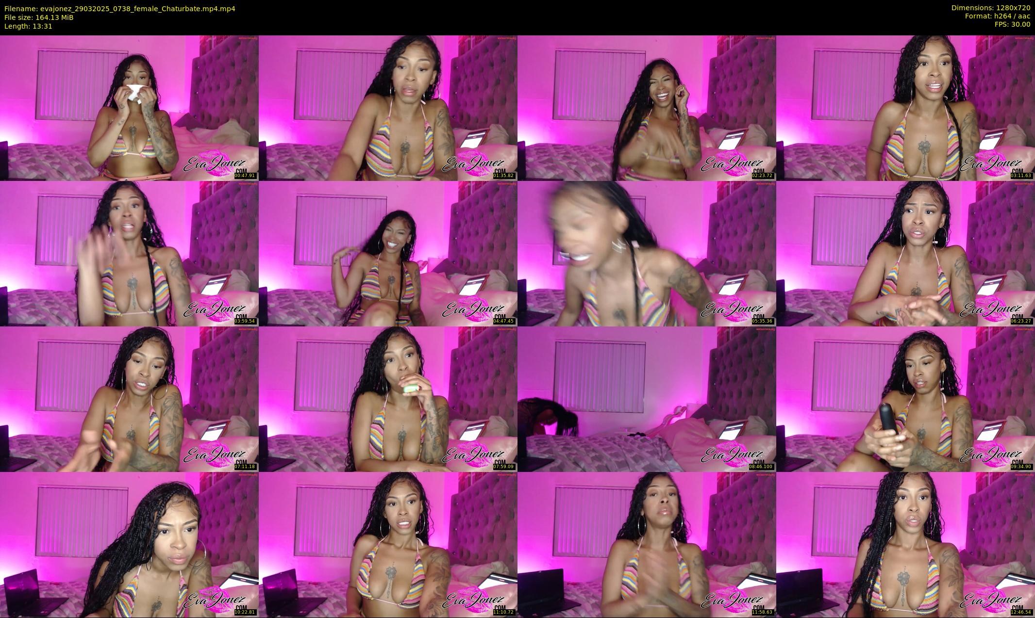 evajonez — 14 minute Chaturbate female cam show recording, 720p, Mar 29, 2025