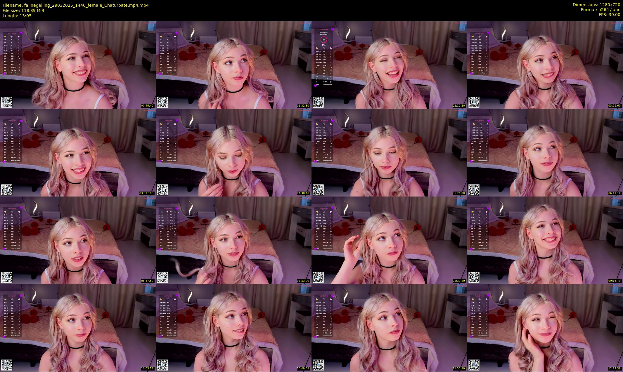 falinegelling — 14 minute Chaturbate female cam show recording, 720p, Mar 29, 2025