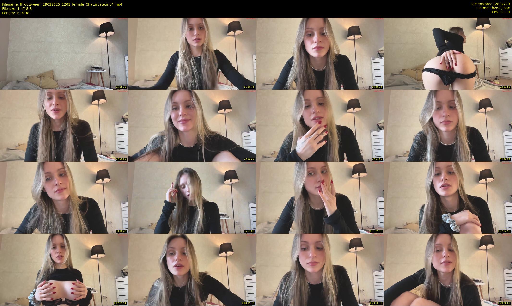 fflloowweerr — 95 minute Chaturbate couple cam show recording, 720p, Mar 29, 2025