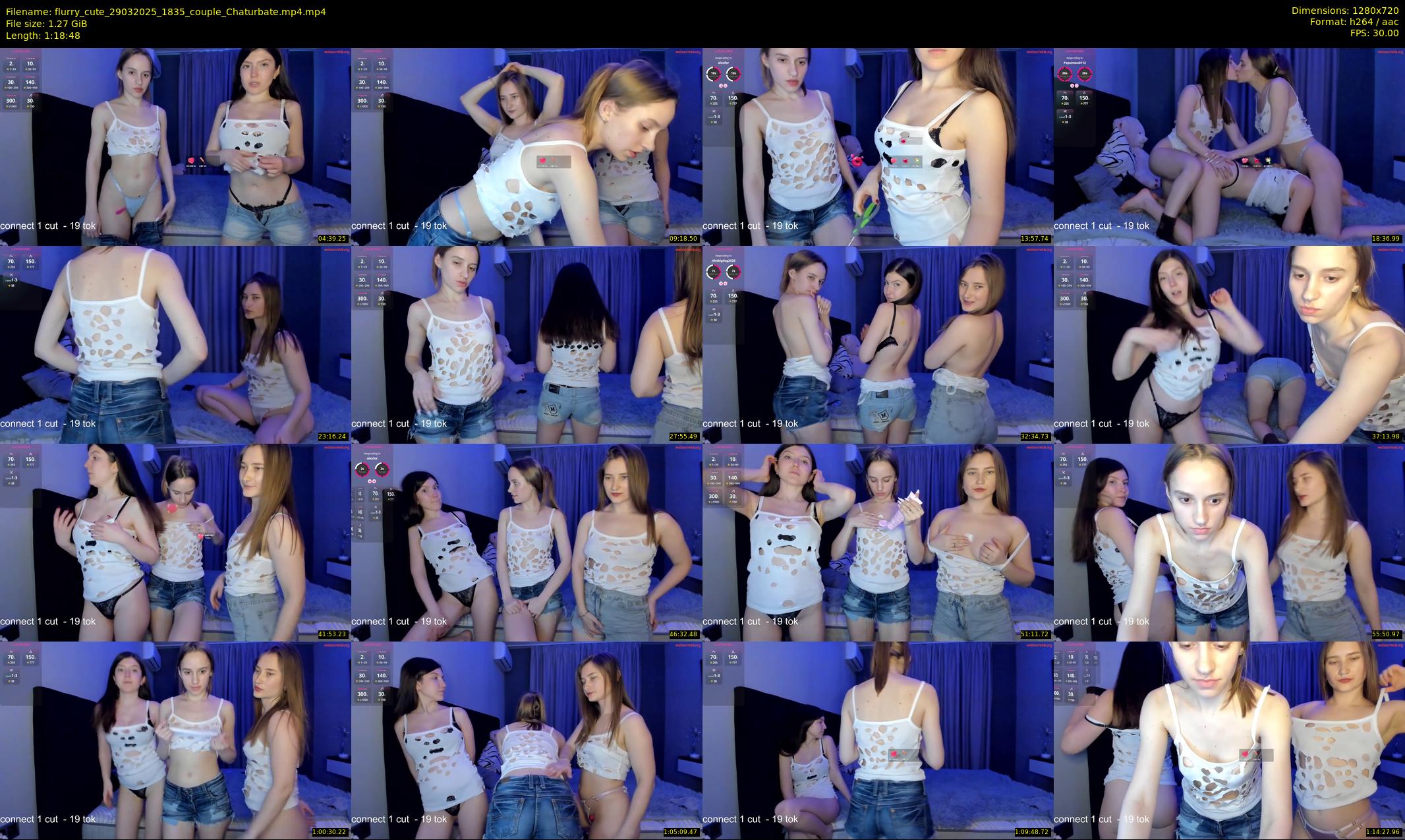 flurry_cute — 79 minute Chaturbate couple cam show recording, 720p, Mar 29, 2025