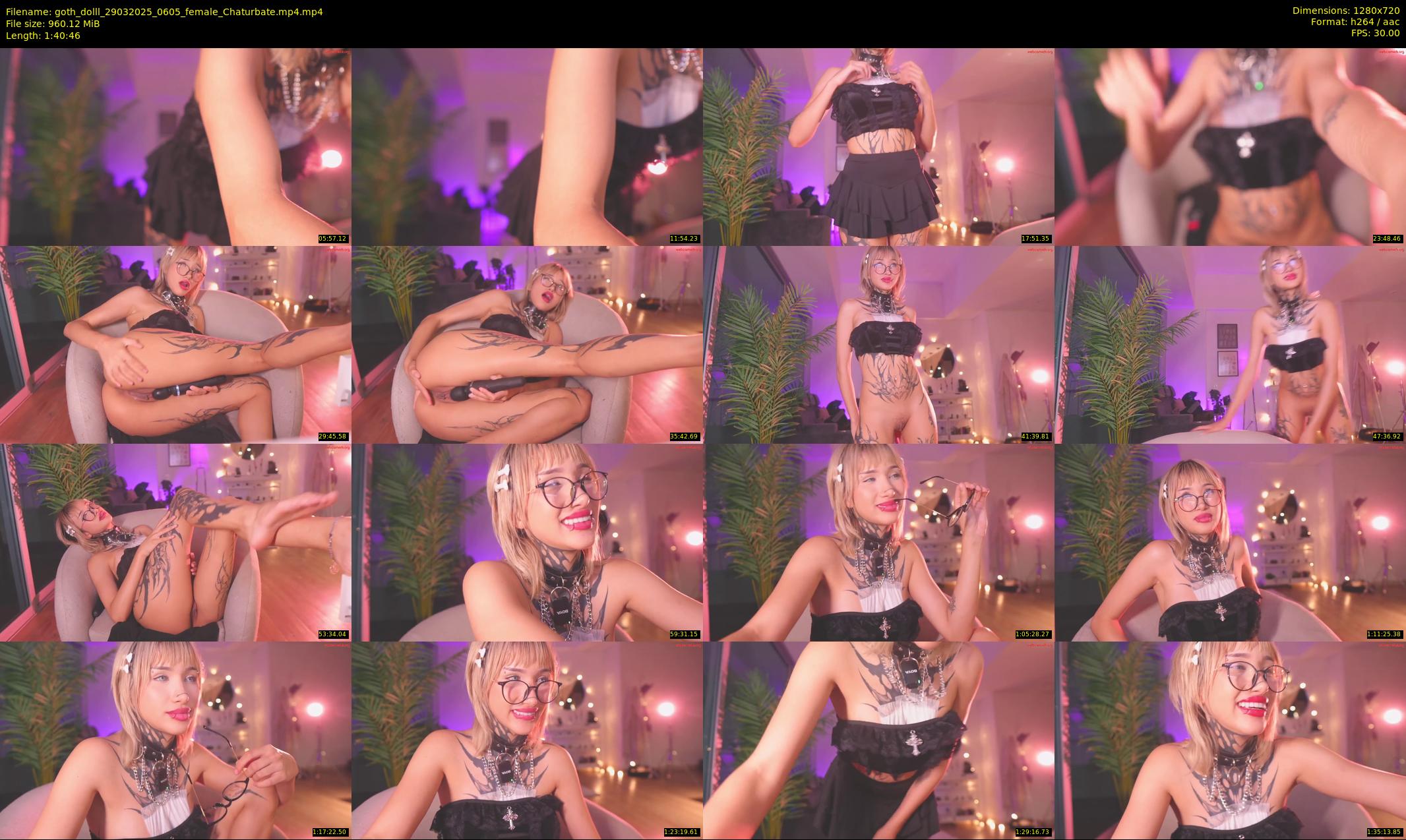 goth_dolll — 101 minute Chaturbate female cam show recording, 720p, Mar 29, 2025