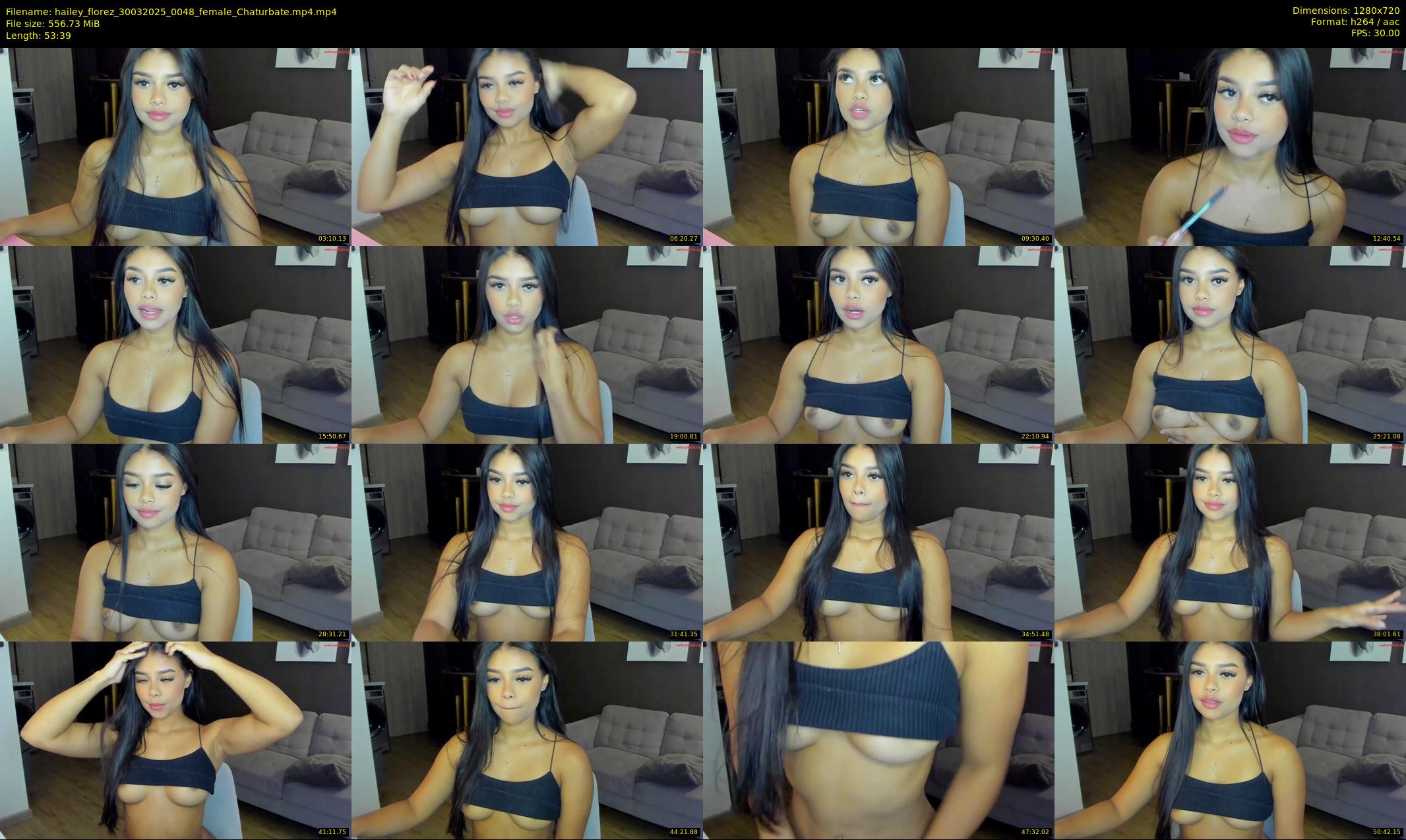 hailey_florez — 54 minute Chaturbate female cam show recording, 720p, Mar 30, 2025