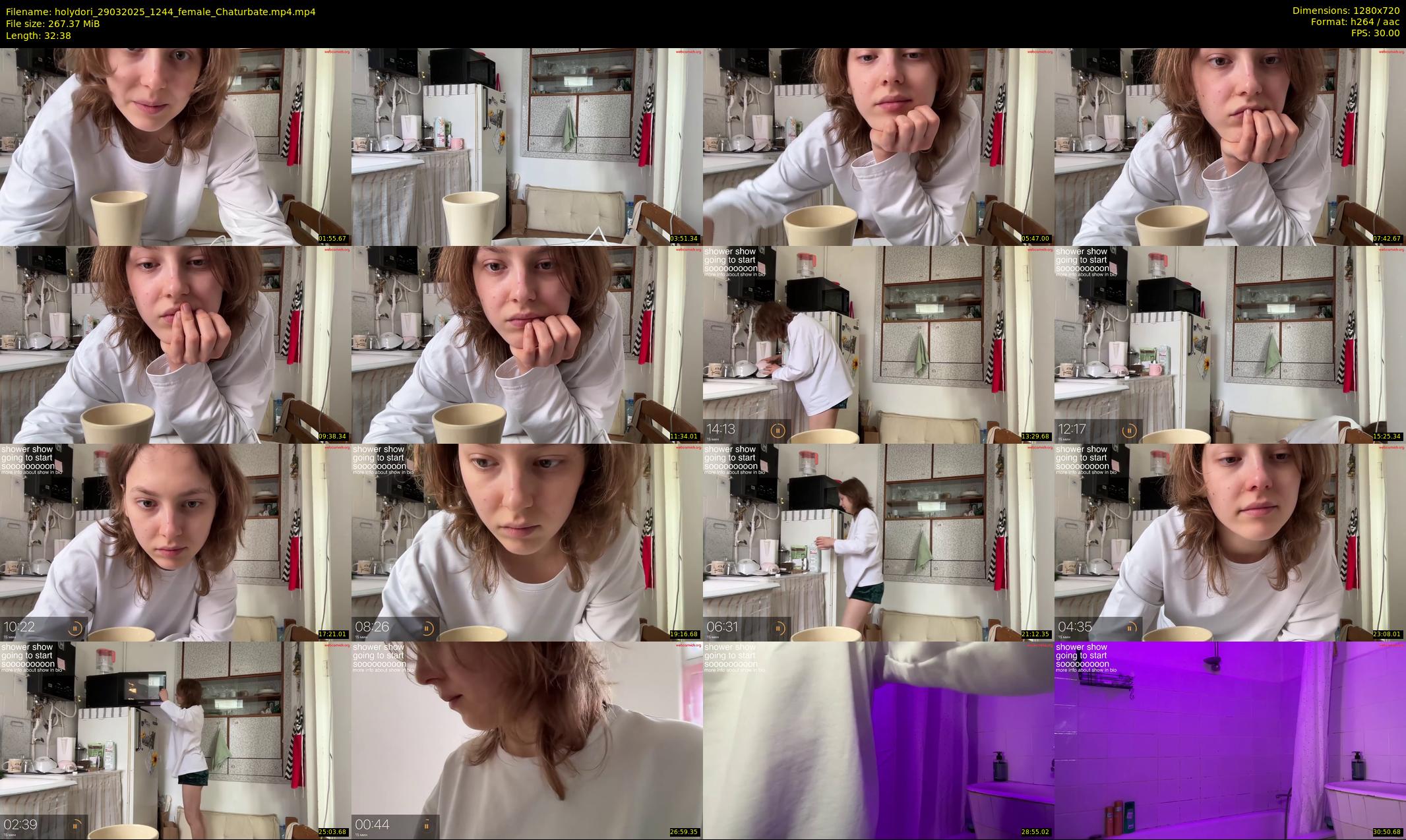 holydori — 33 minute Chaturbate female cam show recording, 720p, Mar 29, 2025