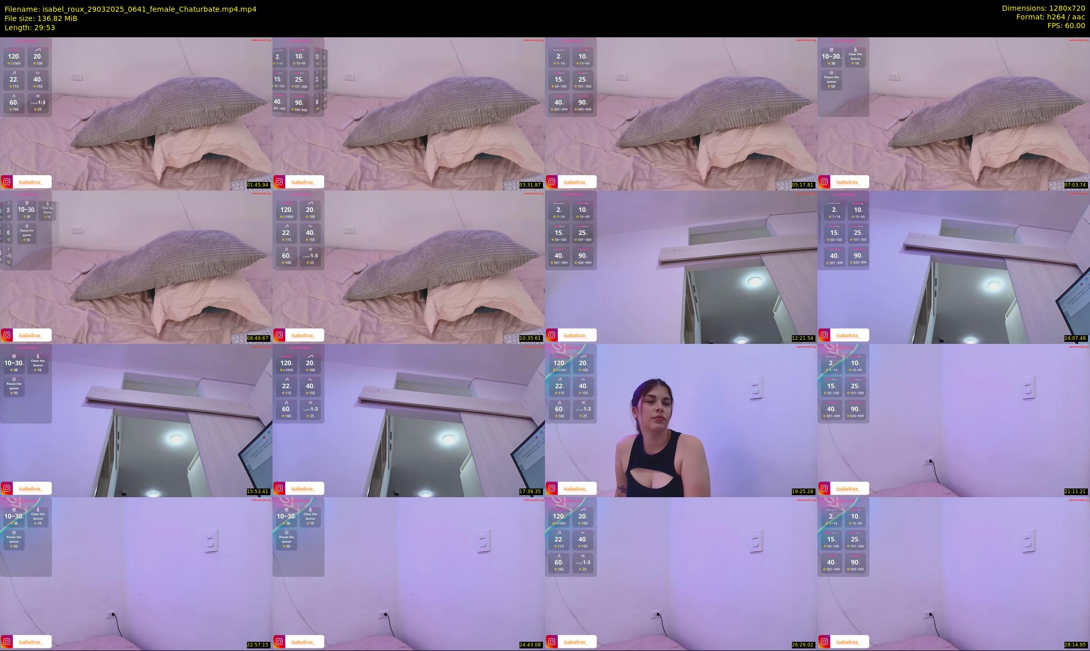 isabel_roux — 30 minute Chaturbate female cam show recording, 720p, Mar 29, 2025