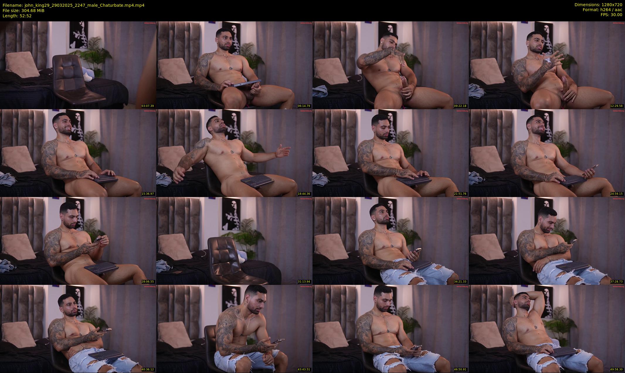 john_king29 — 53 minute Chaturbate male cam show recording, 720p, Mar 29, 2025