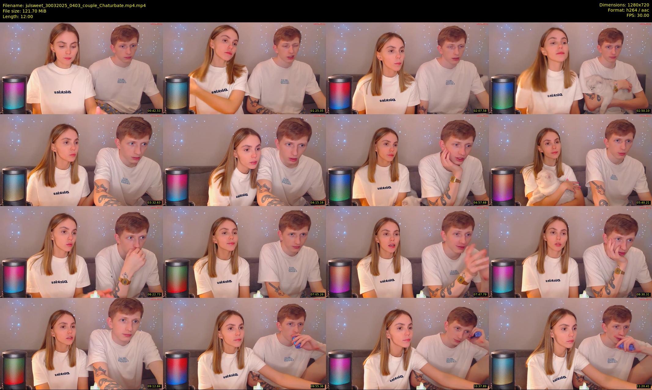 julsweet — 12 minute Chaturbate male cam show recording, 720p, Mar 30, 2025