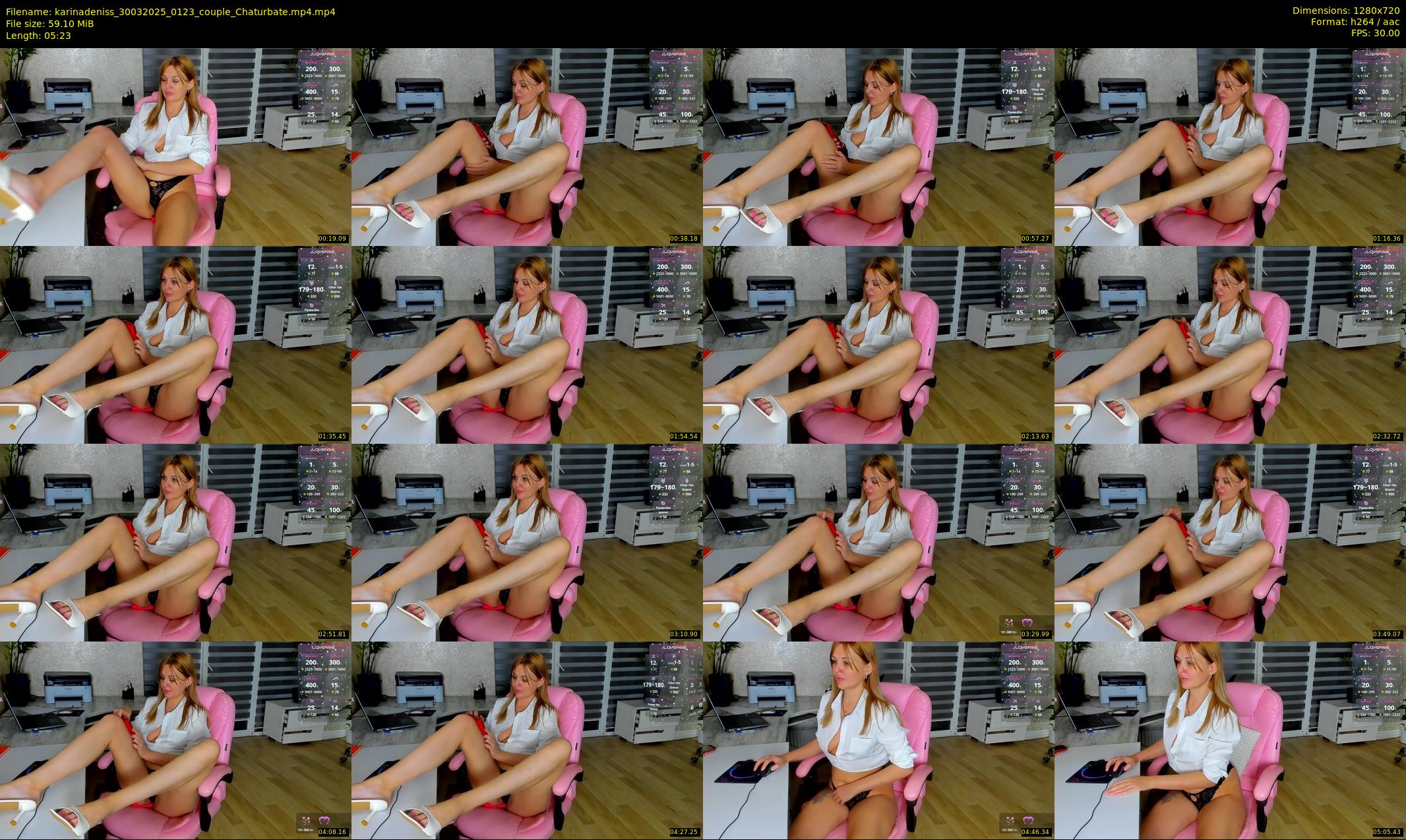 karinadeniss — 6 minute Chaturbate couple cam show recording, 720p, Mar 30, 2025