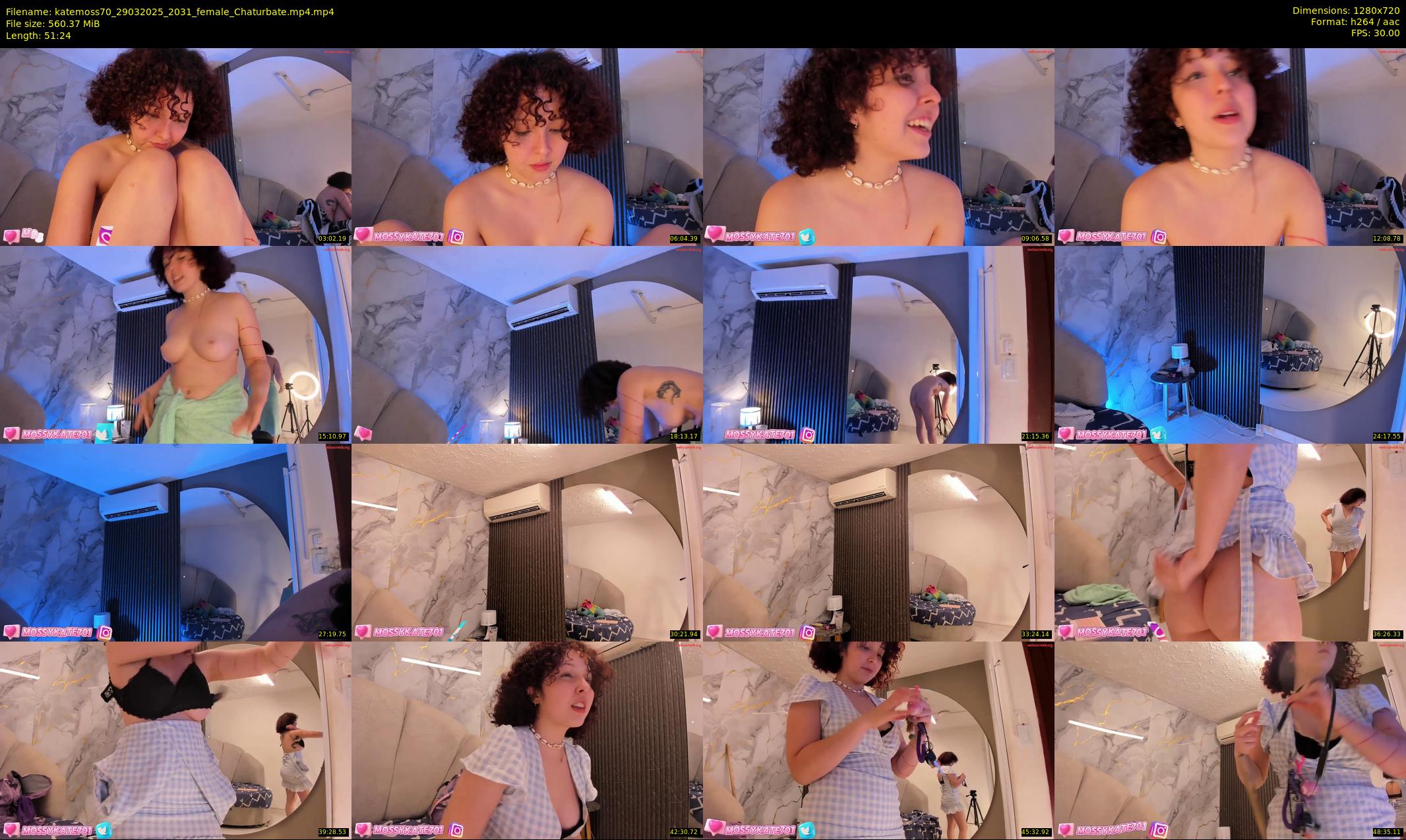 katemoss70 — 52 minute Chaturbate female cam show recording, 720p, Mar 29, 2025