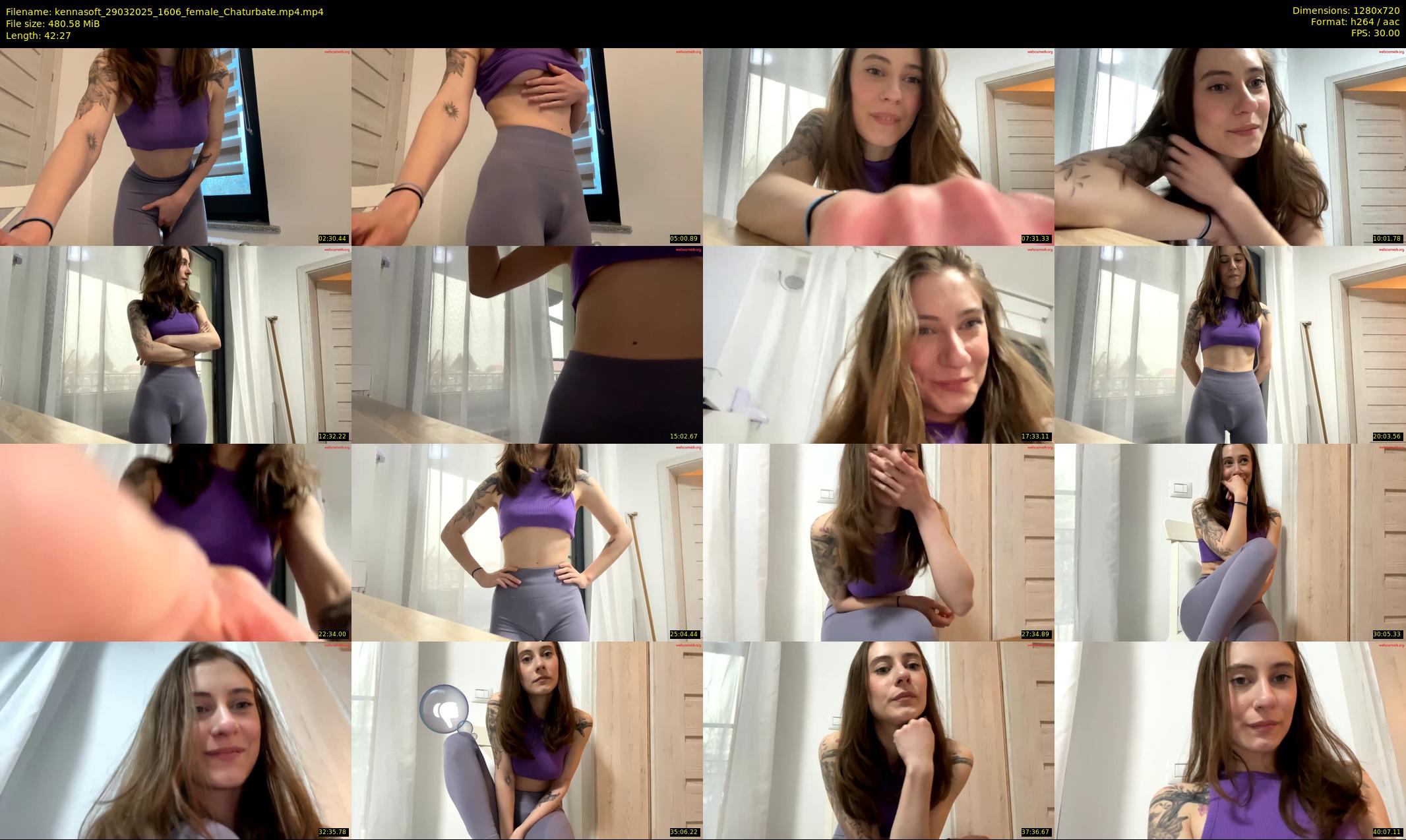 kennasoft — 43 minute Chaturbate female cam show recording, 720p, Mar 29, 2025