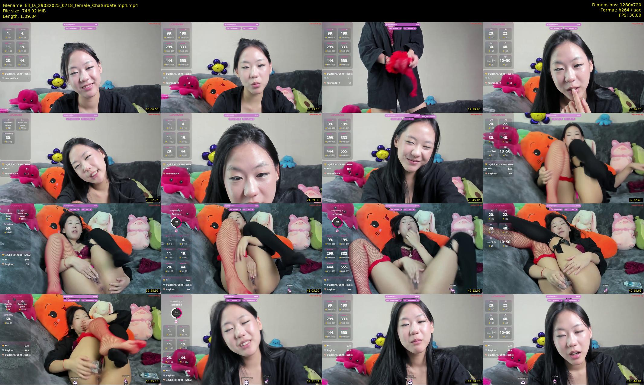 kil_la — 70 minute Chaturbate female cam show recording, 720p, Mar 29, 2025