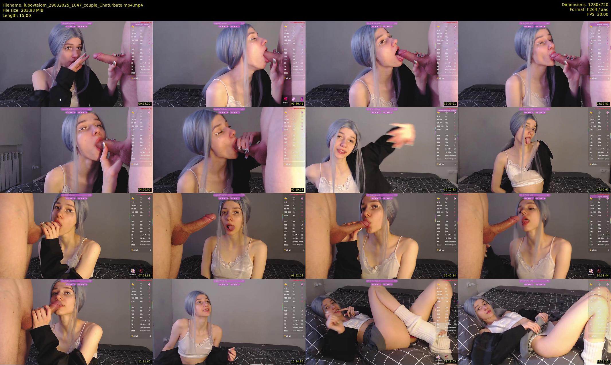 lubovtelom — 15 minute Chaturbate couple cam show recording, 720p, Mar 29, 2025