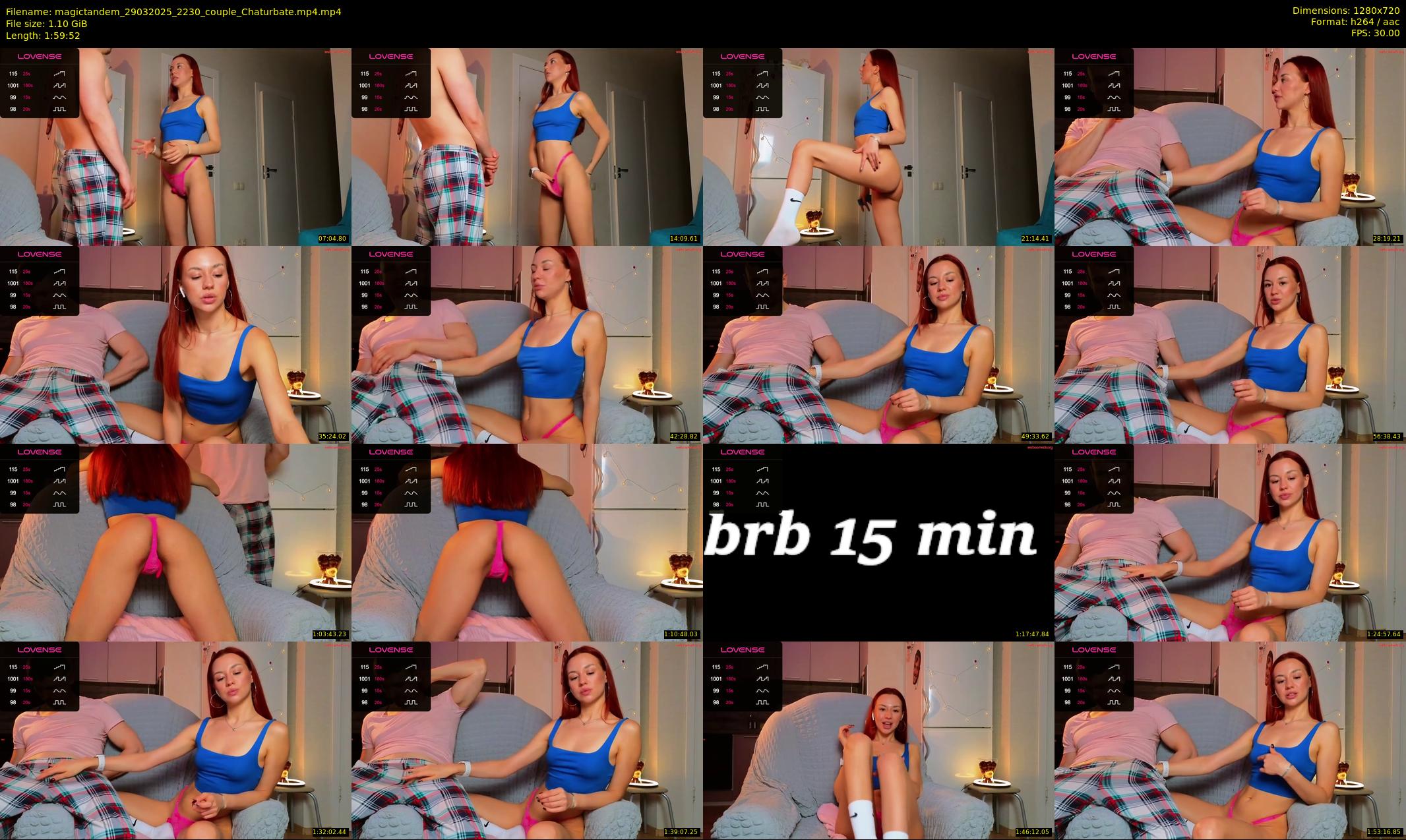 magictandem — 120 minute Chaturbate couple cam show recording, 720p, Mar 29, 2025