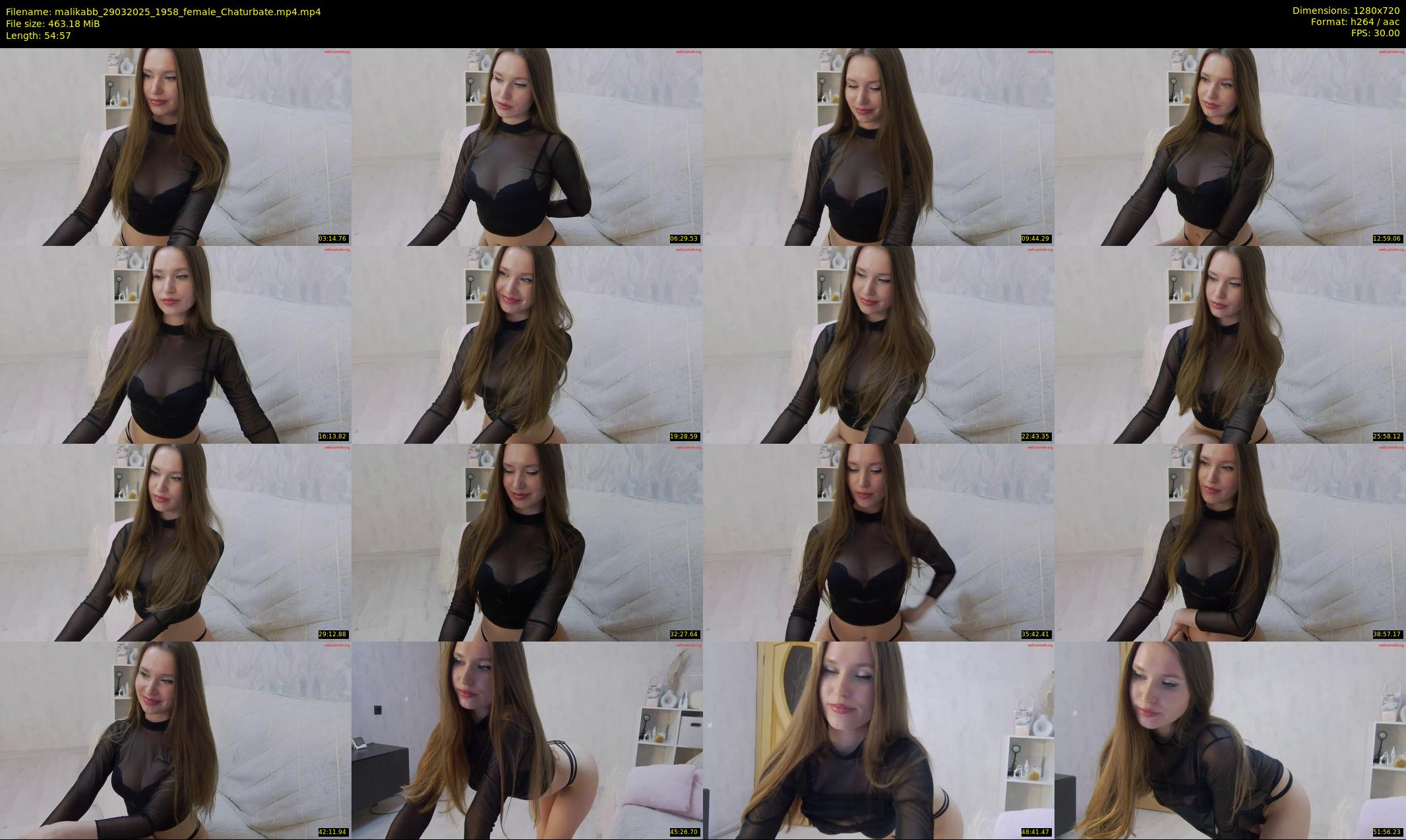 malikabb — 55 minute Chaturbate female cam show recording, 720p, Mar 29, 2025