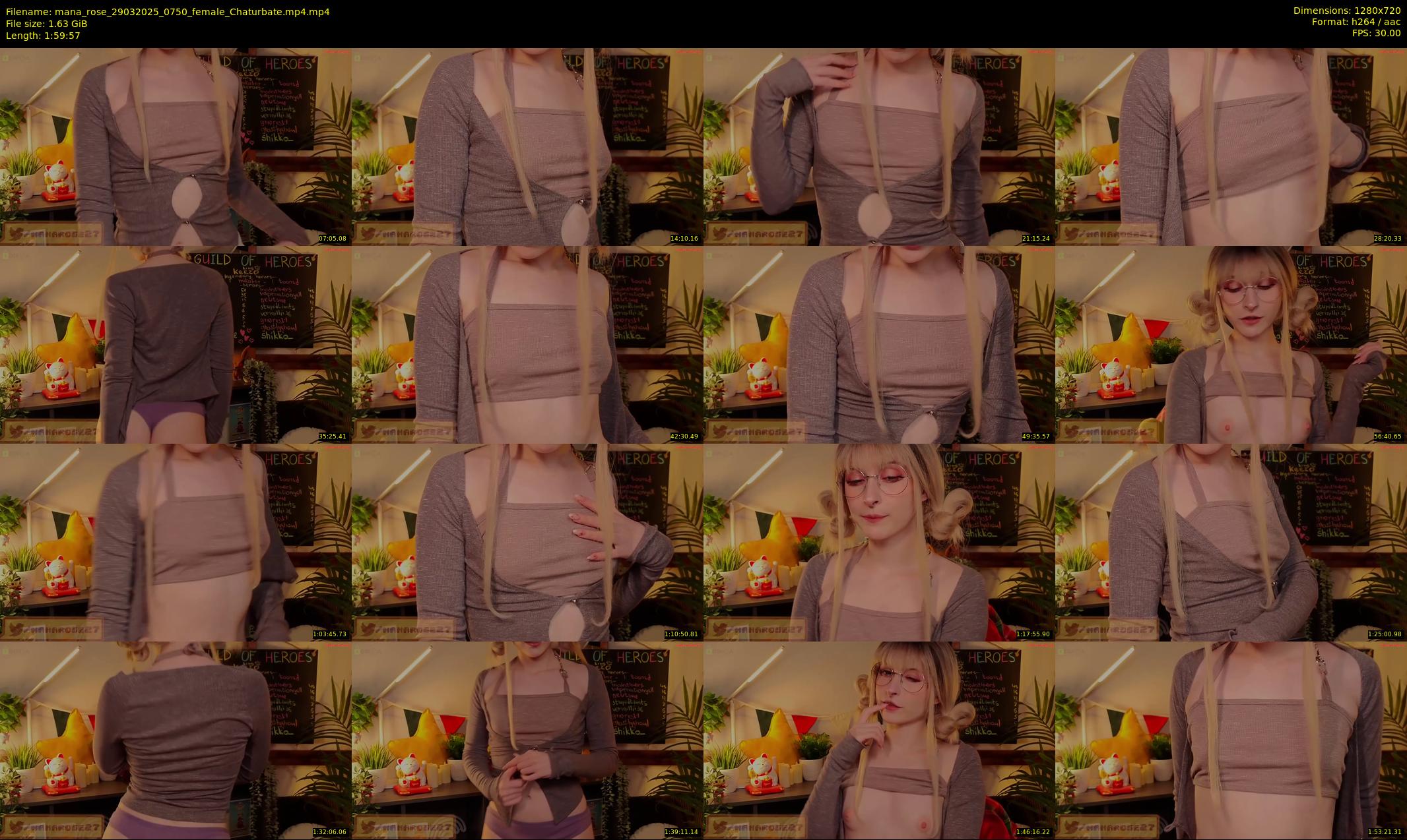 mana_rose — 120 minute Chaturbate female cam show recording, 720p, Mar 29, 2025