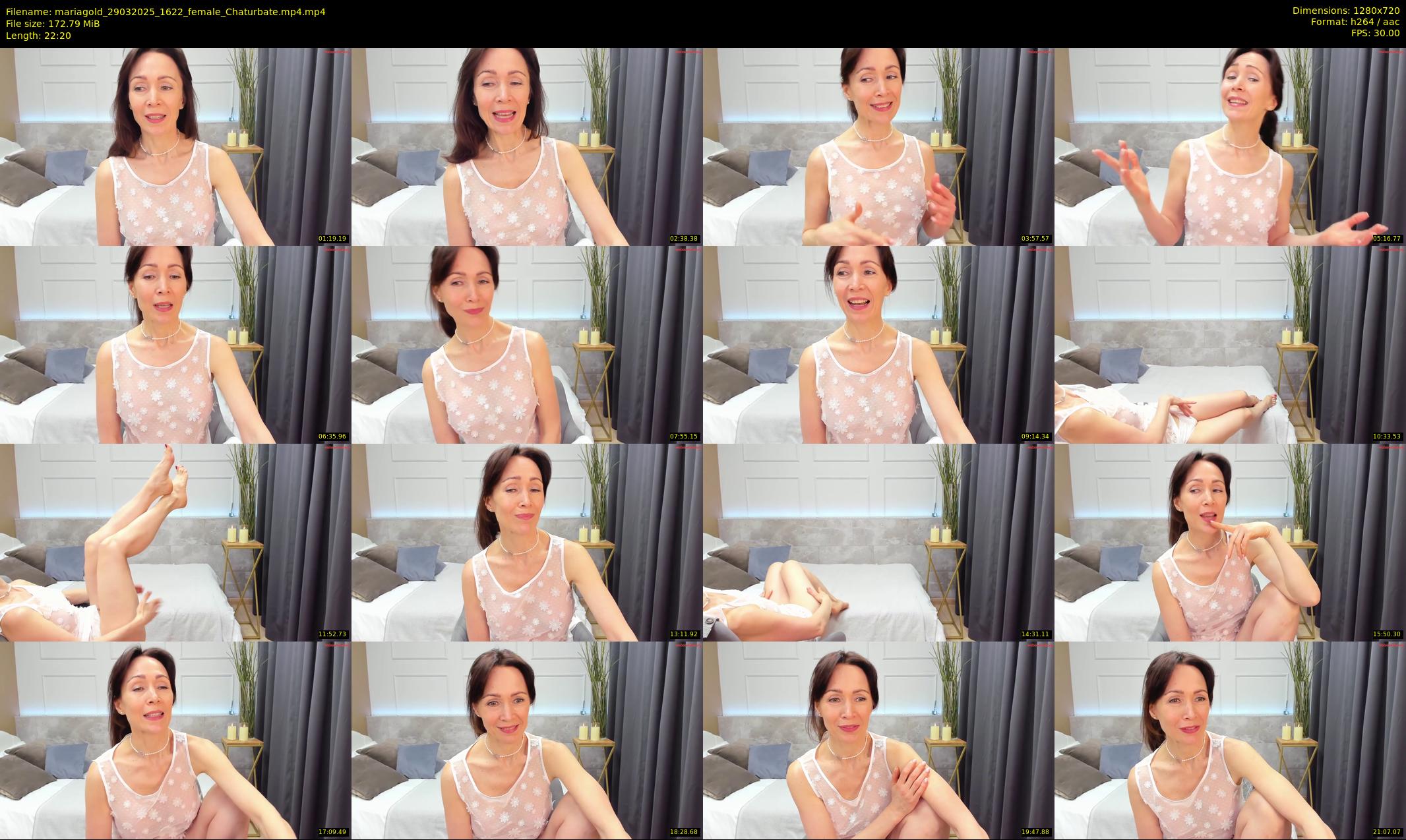 mariagold — 23 minute Chaturbate female cam show recording, 720p, Mar 29, 2025