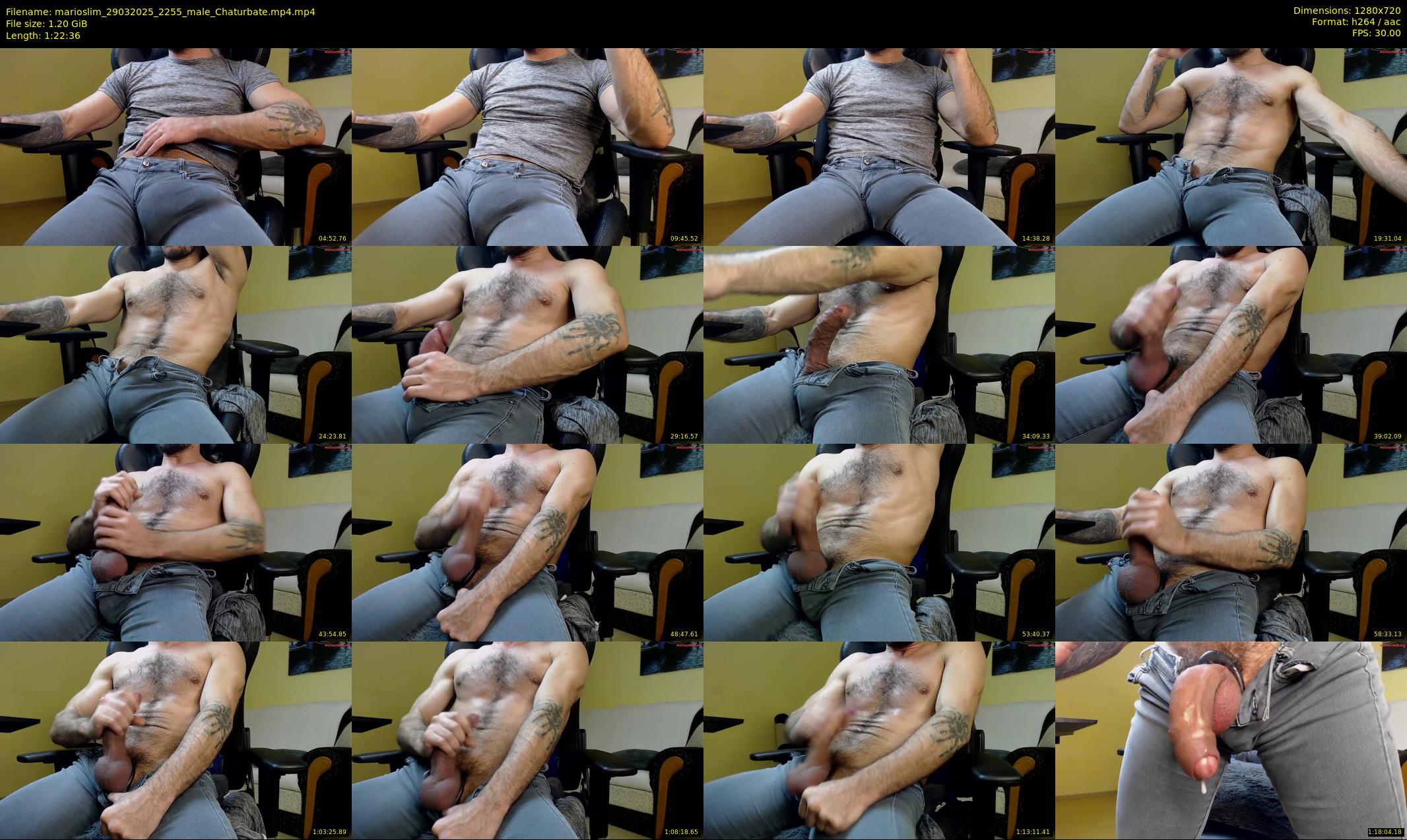 marioslim — 83 minute Chaturbate male cam show recording, 720p, Mar 29, 2025