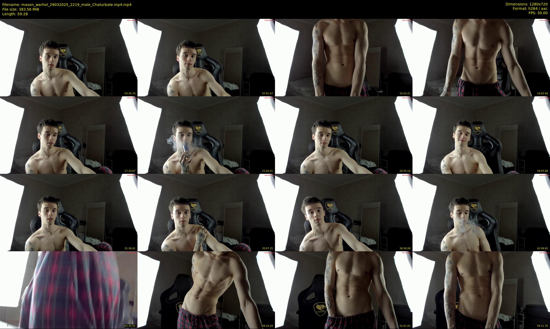 mason_warhol — 60 minute Chaturbate male cam show recording, 720p, Mar 29, 2025
