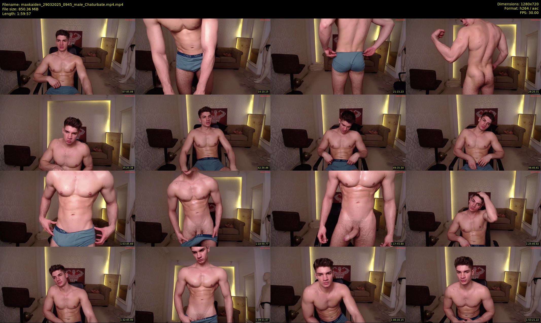 maxkaiden — 120 minute Chaturbate male cam show recording, 720p, Mar 29, 2025