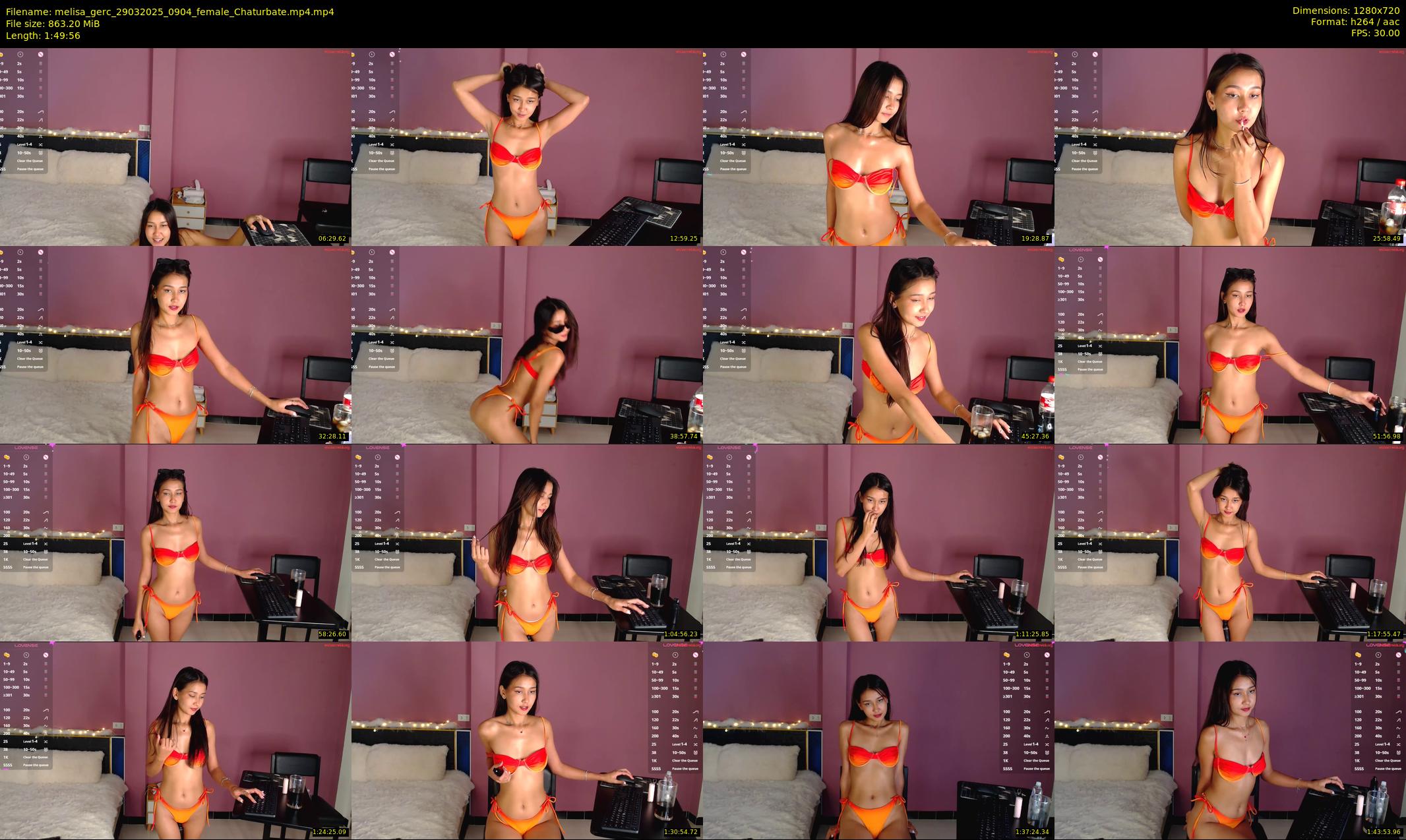 melisa_gerc — 110 minute Chaturbate female cam show recording, 720p, Mar 29, 2025