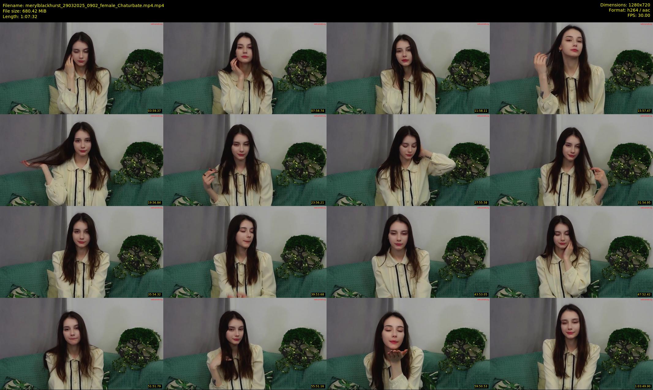 merylblackhurst — 68 minute Chaturbate female cam show recording, 720p, Mar 29, 2025