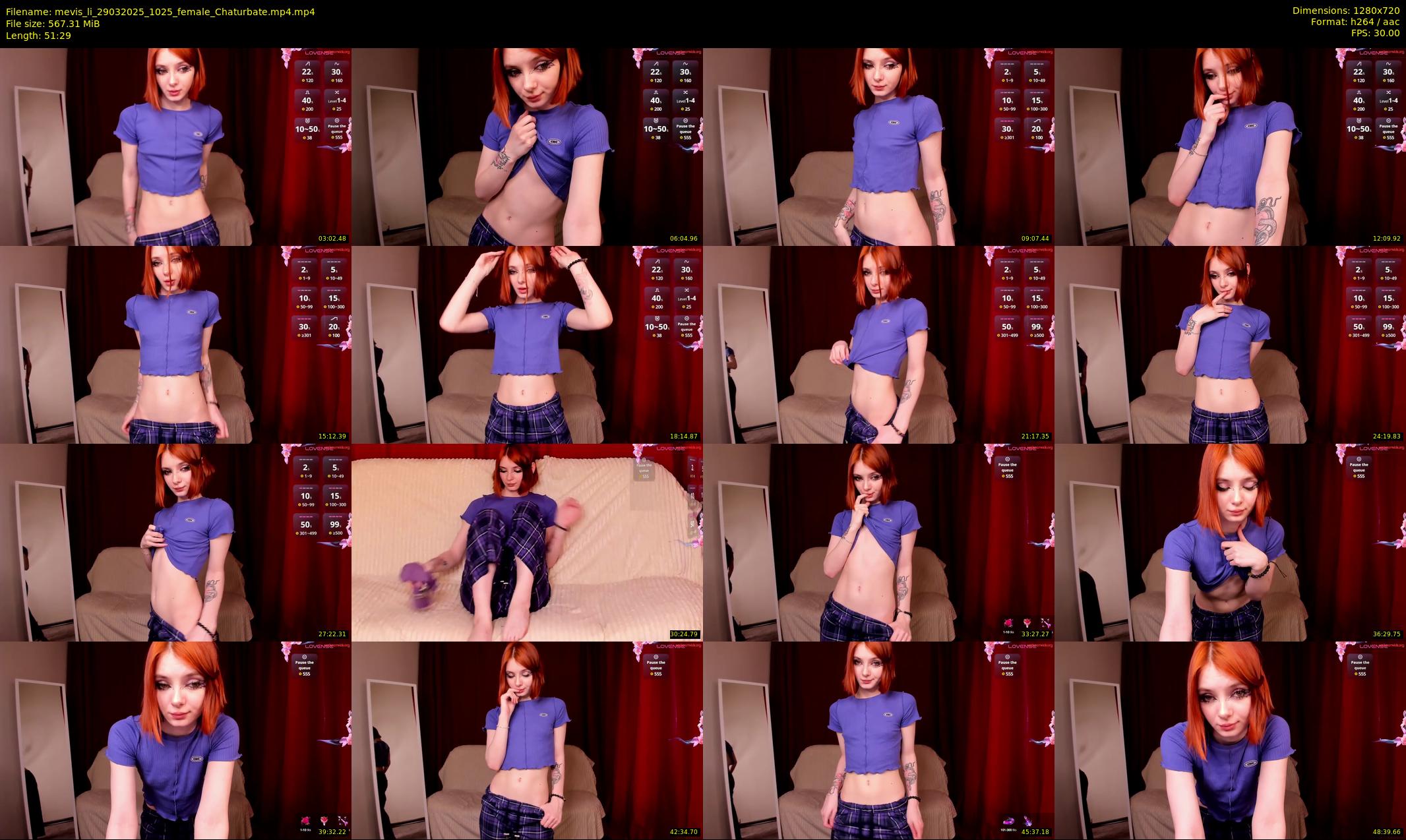 mevis_li — 52 minute Chaturbate female cam show recording, 720p, Mar 29, 2025