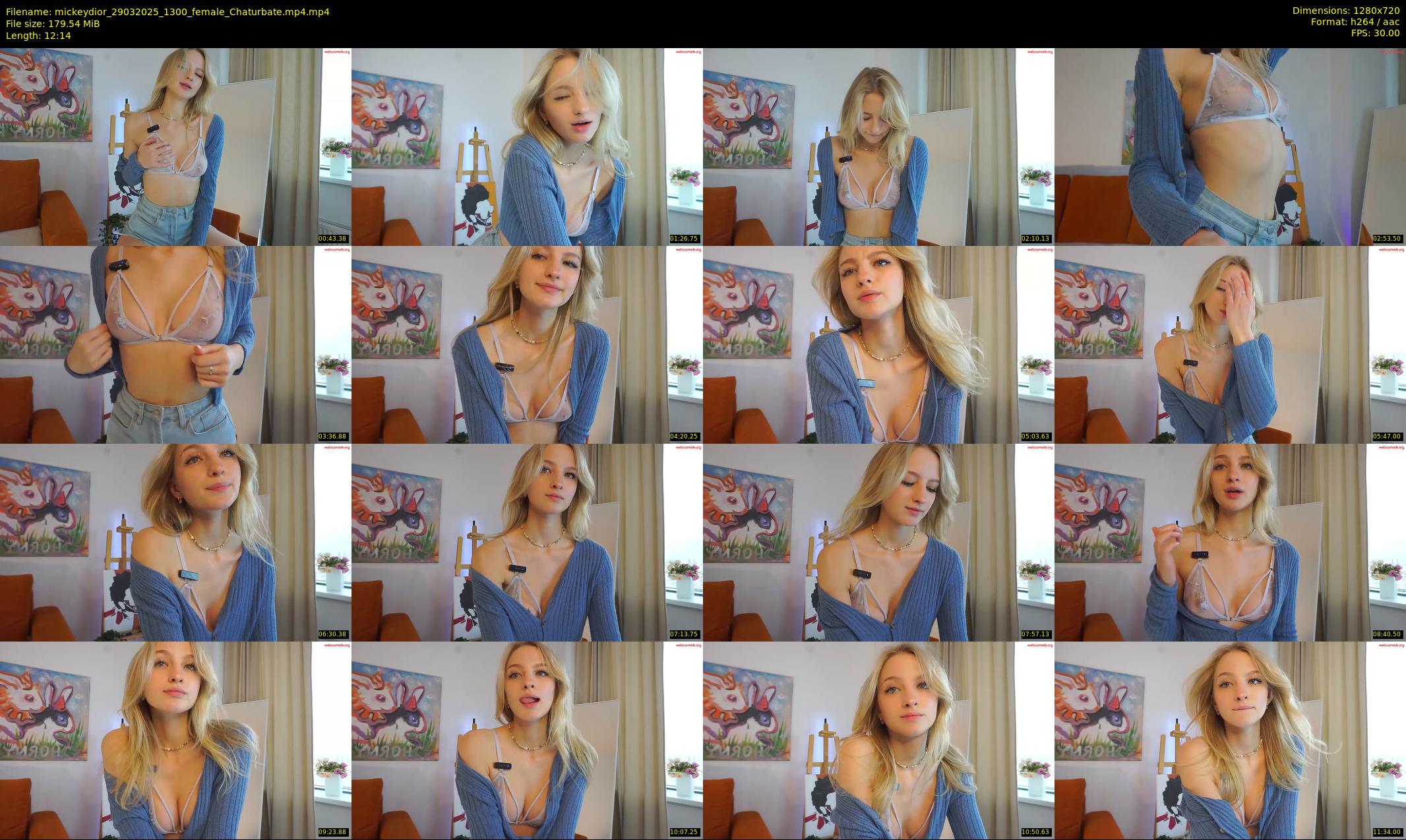 mickeydior — 13 minute Chaturbate female cam show recording, 720p, Mar 29, 2025