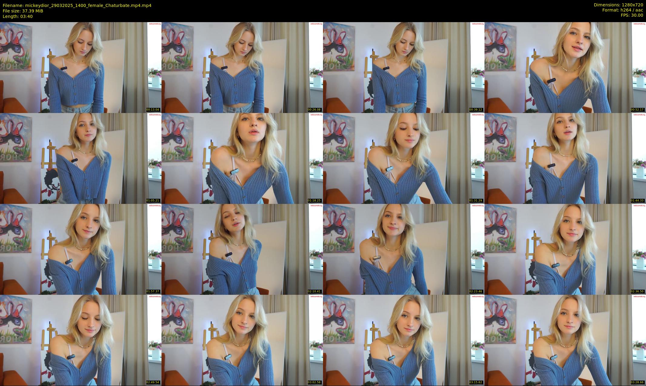 mickeydior — 4 minute Chaturbate female cam show recording, 720p, Mar 29, 2025