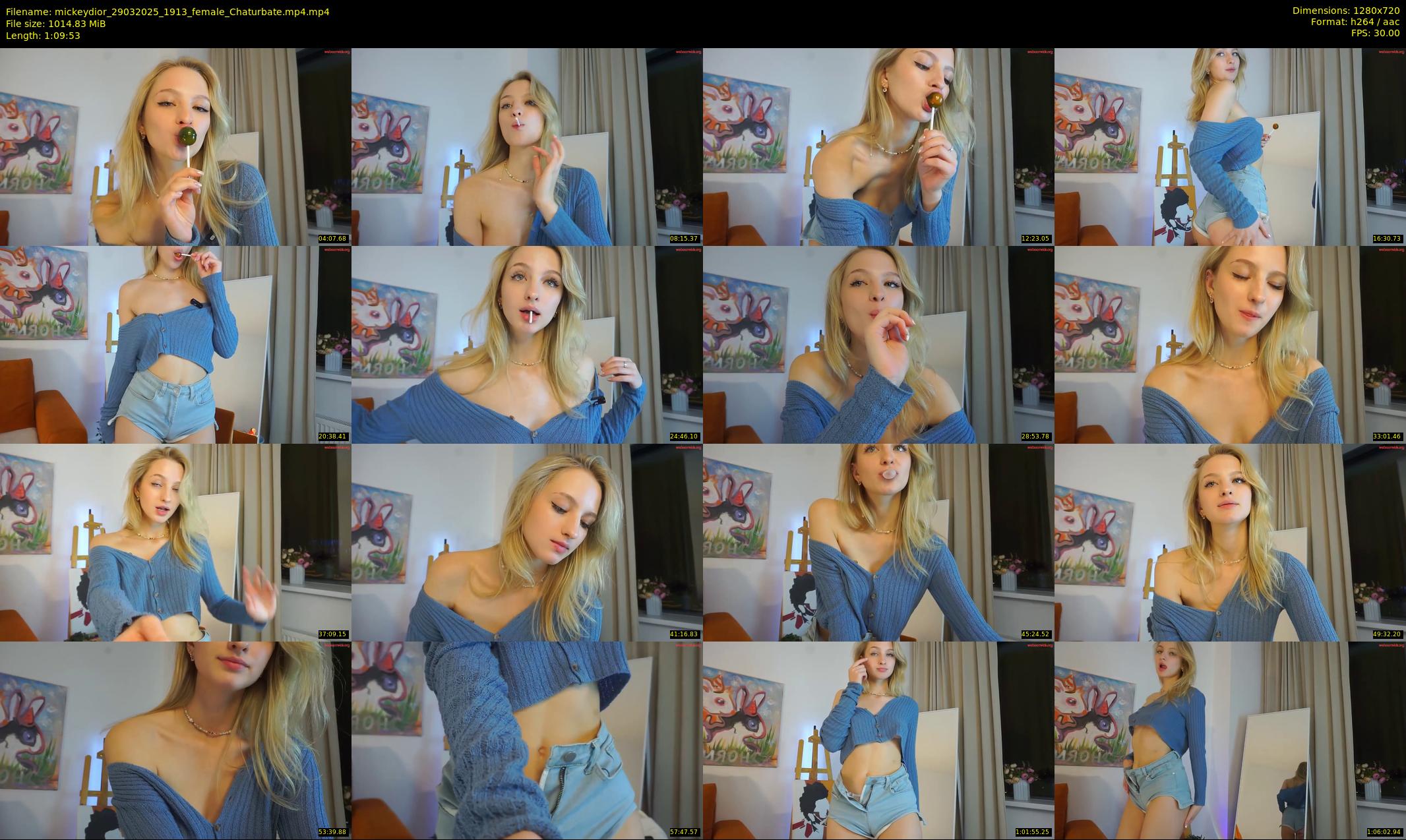 mickeydior — 70 minute Chaturbate female cam show recording, 720p, Mar 29, 2025