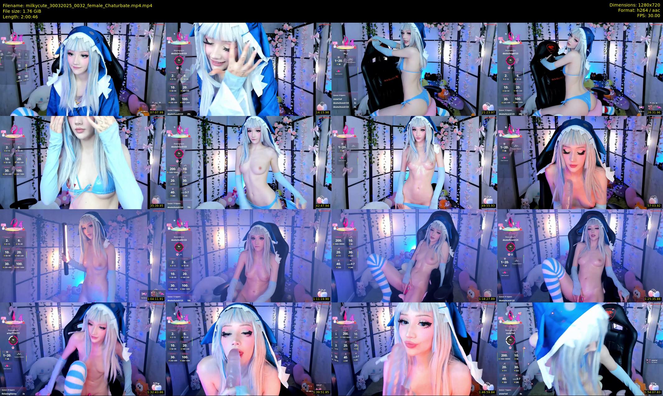 milkycute — 121 minute Chaturbate female cam show recording, 720p, Mar 30, 2025