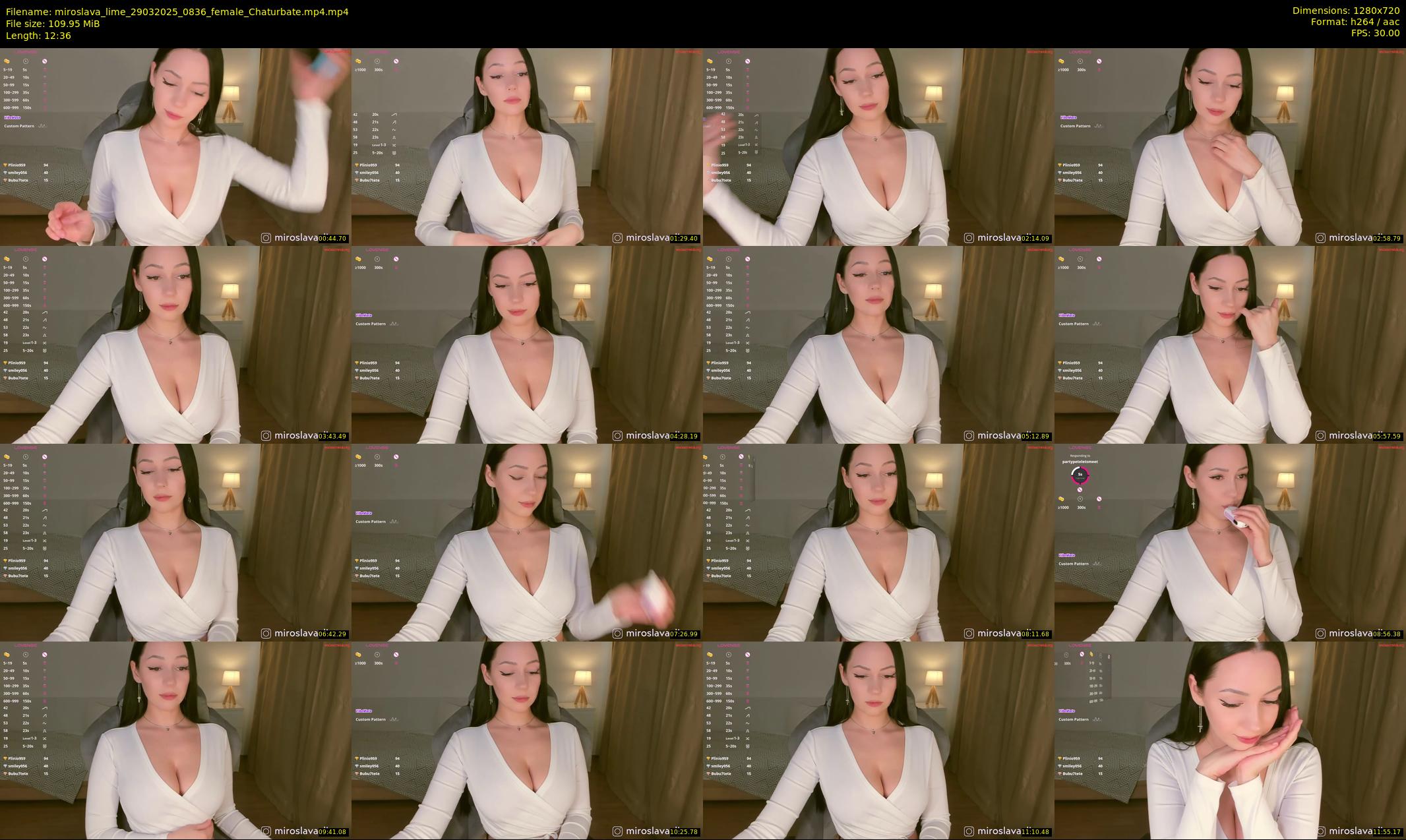 miroslava_lime — 13 minute Chaturbate female cam show recording, 720p, Mar 29, 2025