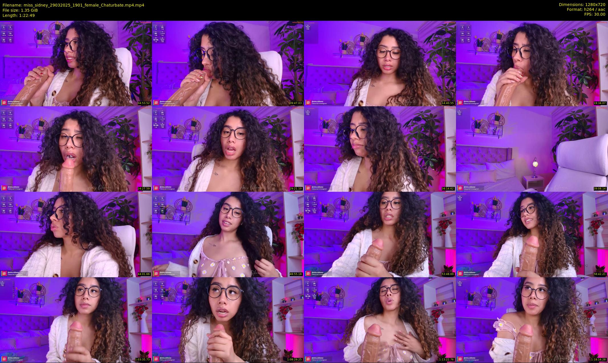 miss_sidney — 83 minute Chaturbate female cam show recording, 720p, Mar 29, 2025