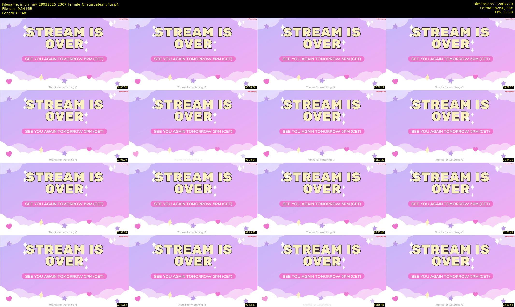 miuri_miy — 4 minute Chaturbate female cam show recording, 720p, Mar 29, 2025