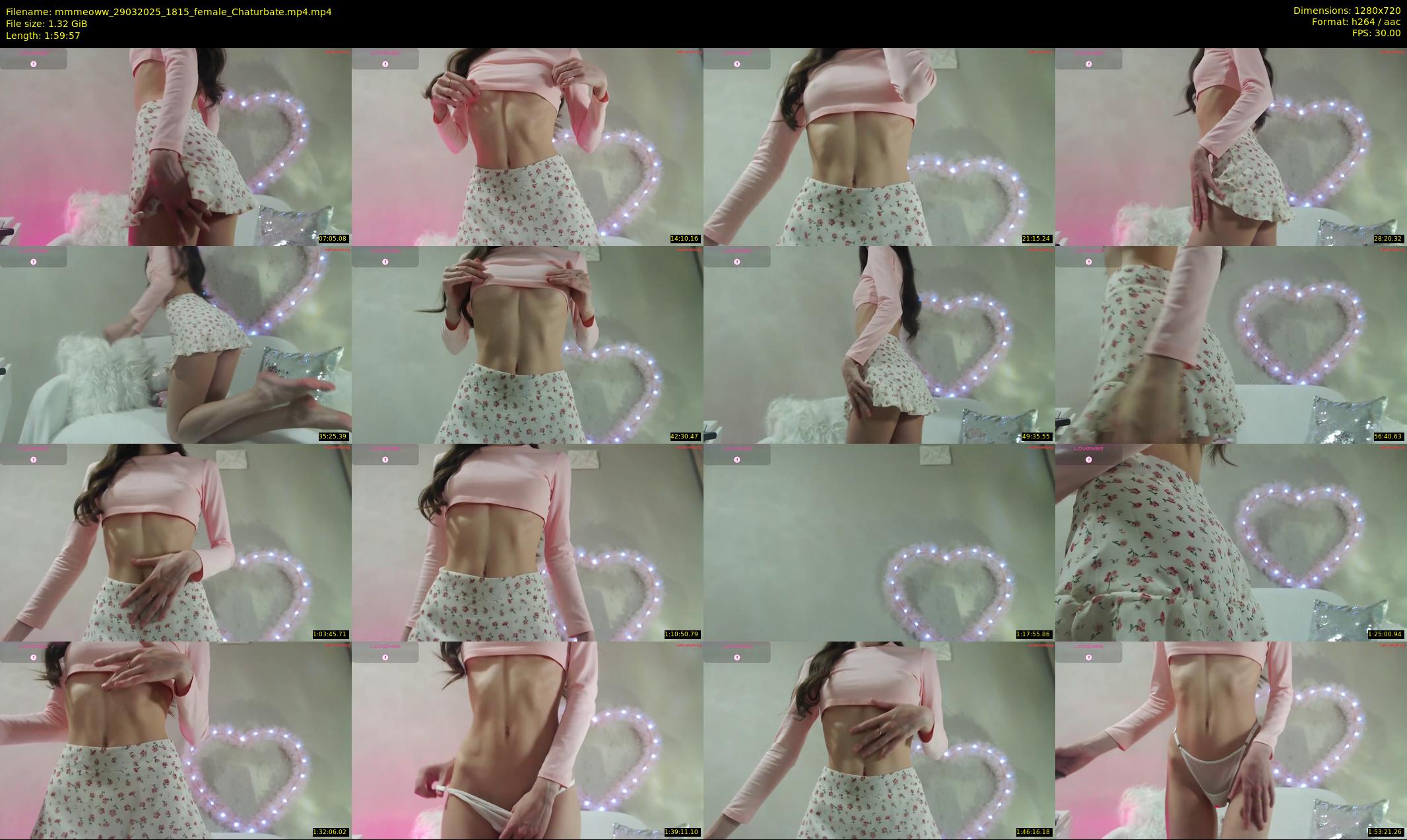 mmmeoww — 120 minute Chaturbate female cam show recording, 720p, Mar 29, 2025