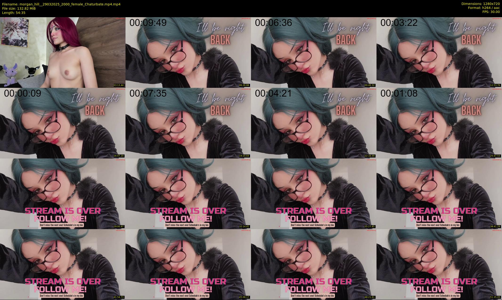 morgan_hill_ — 55 minute Chaturbate female cam show recording, 720p, Mar 29, 2025