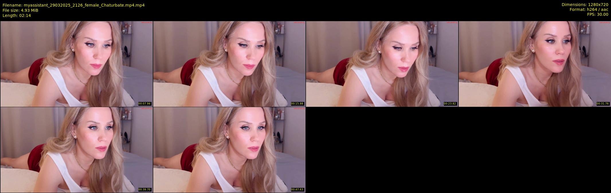 myassistant — 3 minute Chaturbate female cam show recording, 720p, Mar 29, 2025