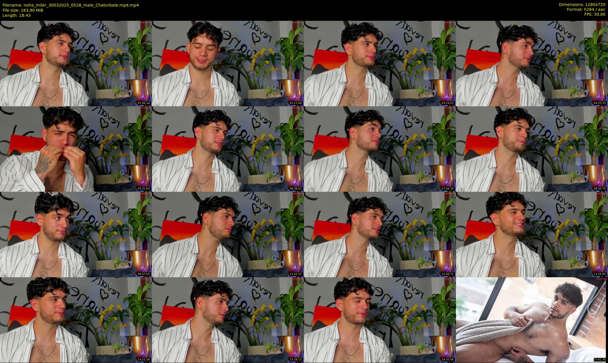 noha_miler — 19 minute Chaturbate male cam show recording, 720p, Mar 30, 2025