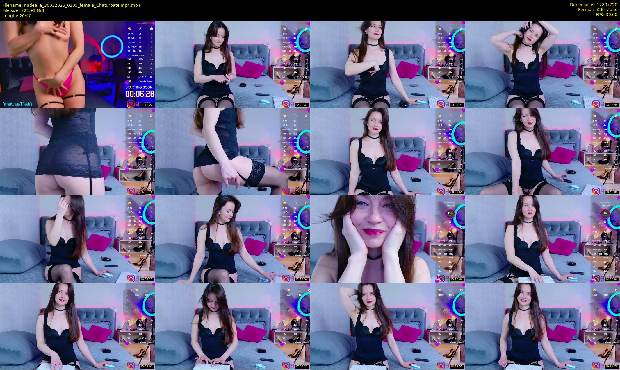 nudeella — 21 minute Chaturbate female cam show recording, 720p, Mar 30, 2025