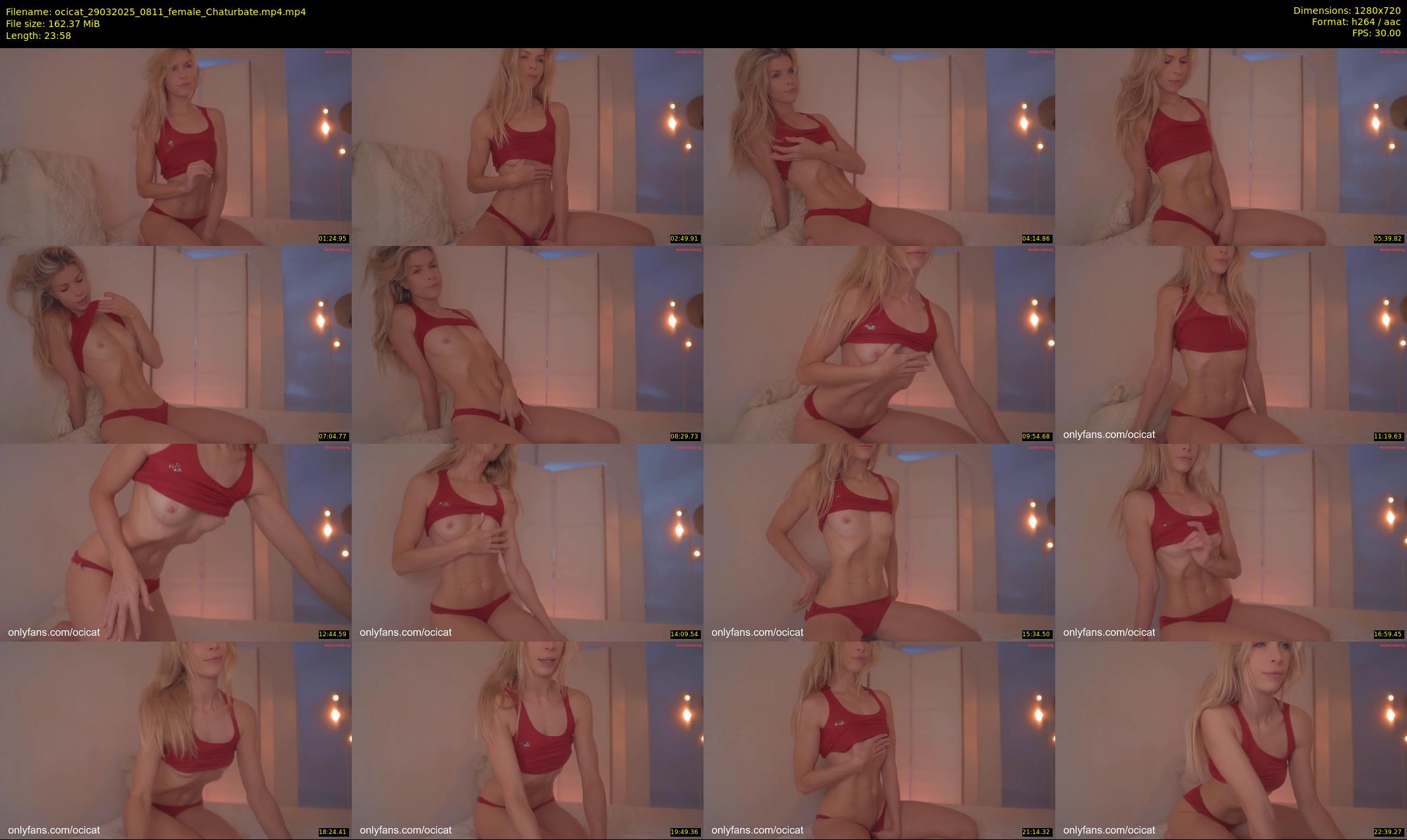 ocicat — 24 minute Chaturbate female cam show recording, 720p, Mar 29, 2025