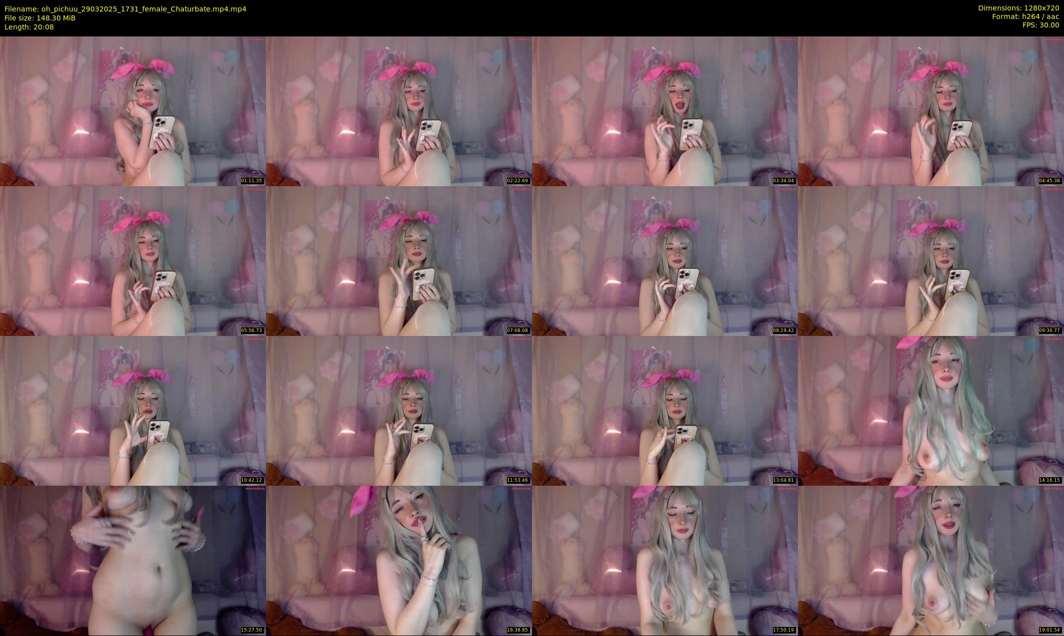 oh_pichuu — 21 minute Chaturbate female cam show recording, 720p, Mar 29, 2025