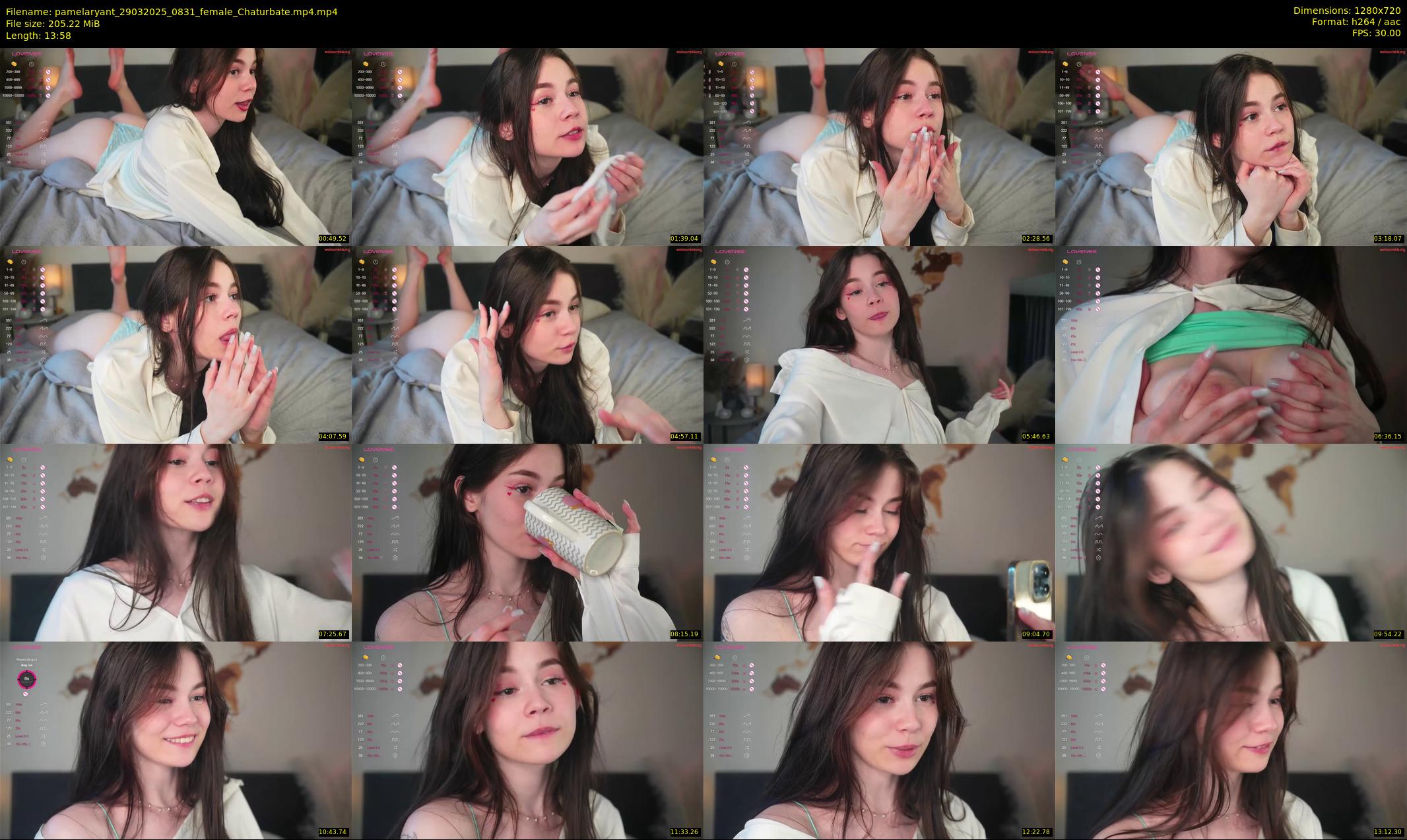 pamelaryant — 14 minute Chaturbate female cam show recording, 720p, Mar 29, 2025