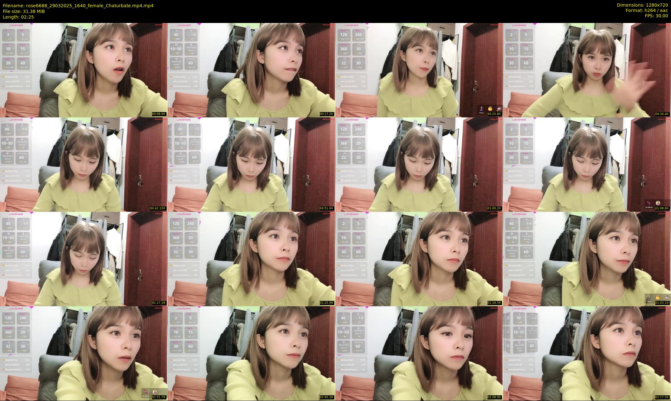 rose6688 — 3 minute Chaturbate female cam show recording, 720p, Mar 29, 2025