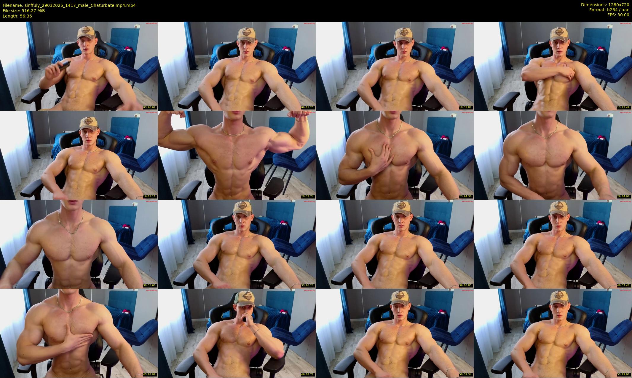 sinffuly — 57 minute Chaturbate male cam show recording, 720p, Mar 29, 2025