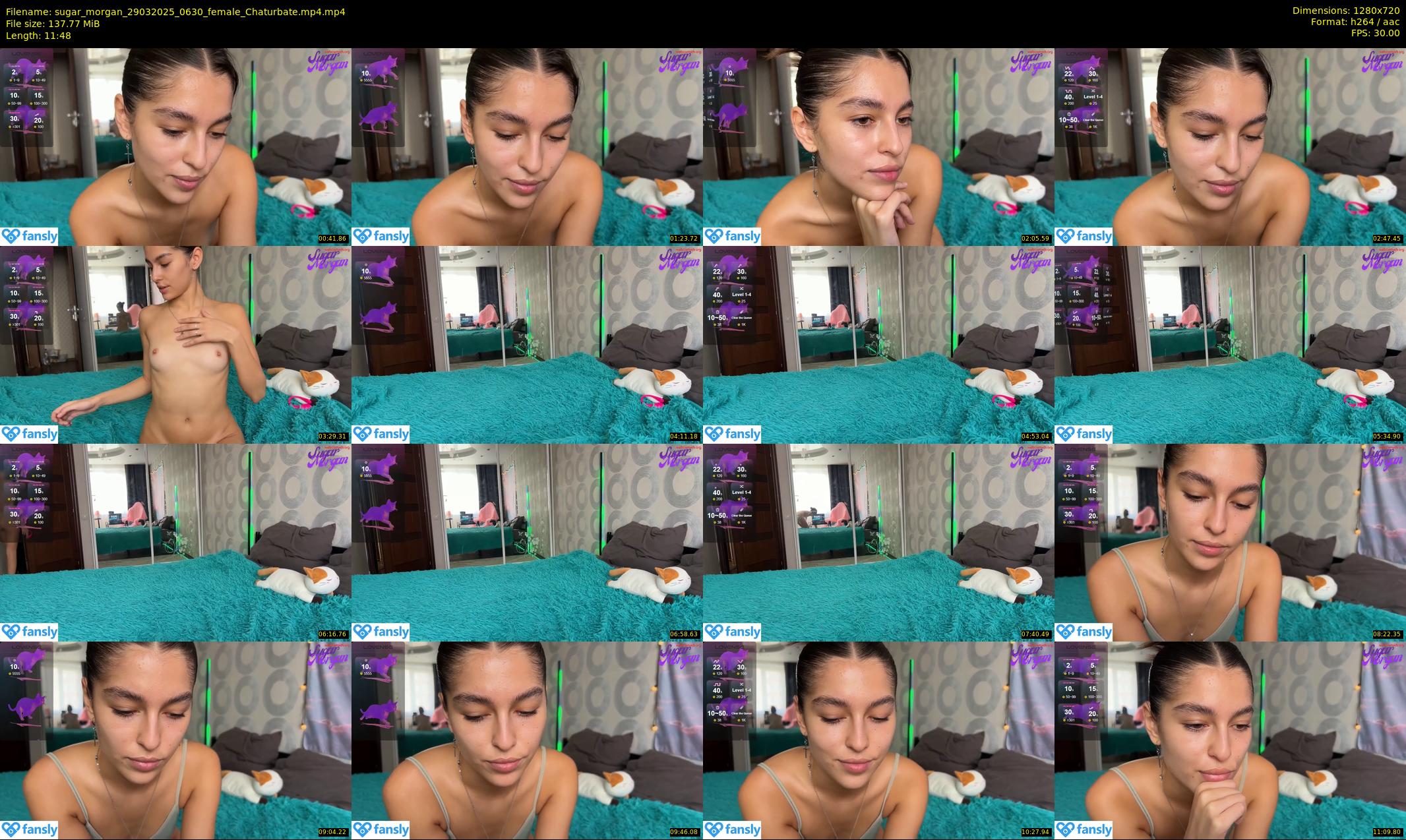 sugar_morgan — 12 minute Chaturbate female cam show recording, 720p, Mar 29, 2025