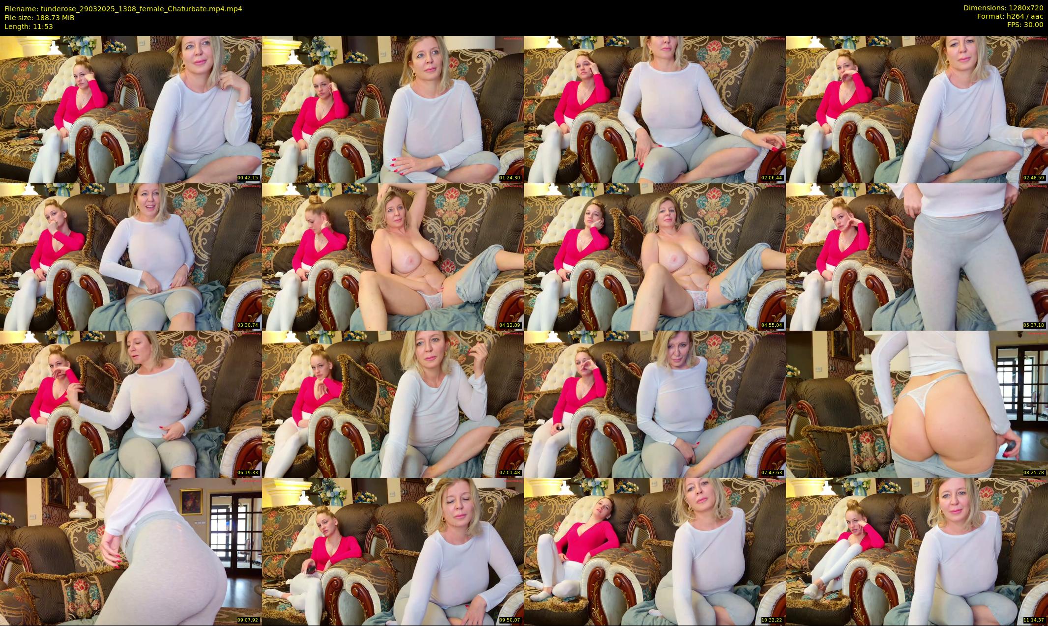 tunderose — 12 minute Chaturbate female cam show recording, 720p, Mar 29, 2025