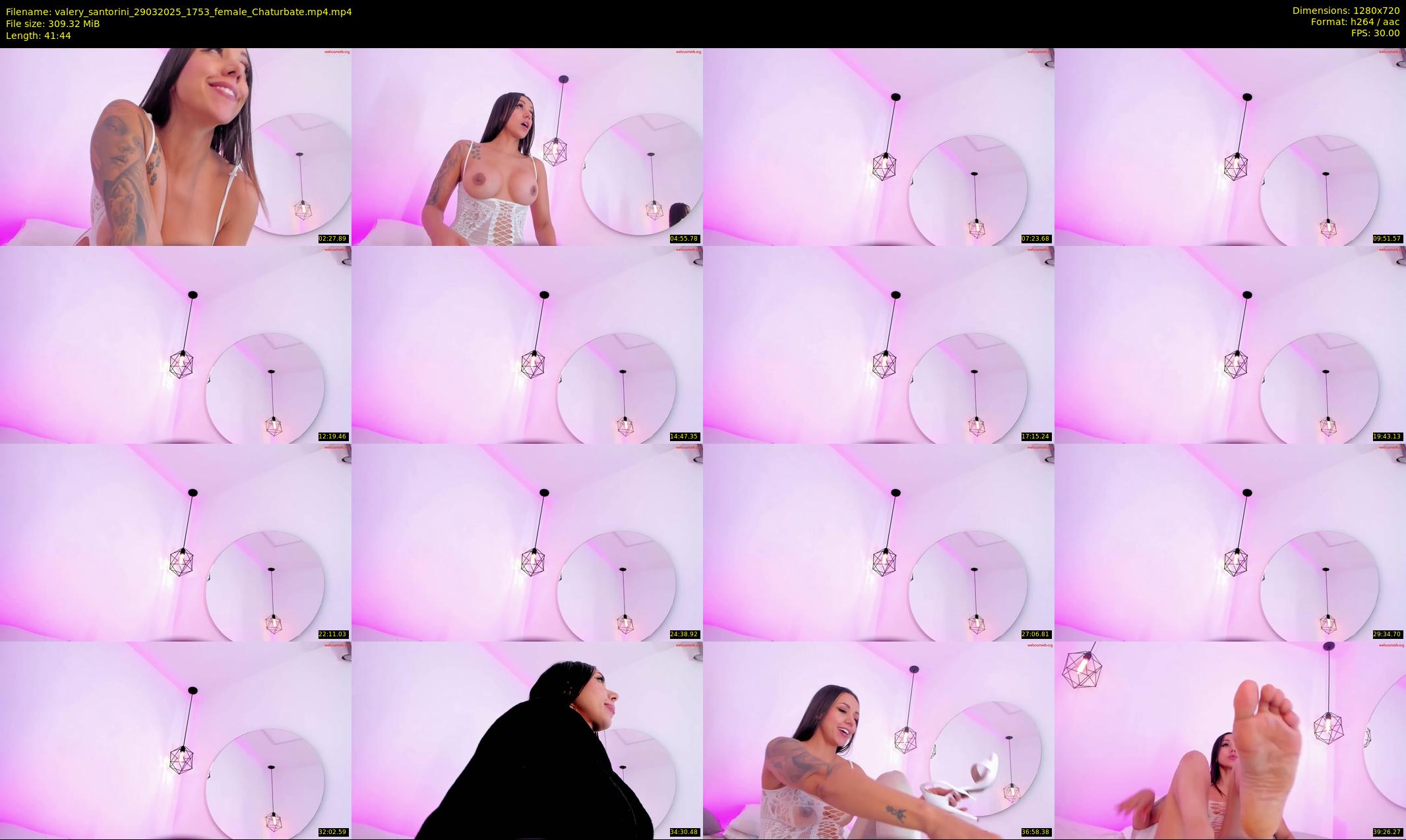valery_santorini — 42 minute Chaturbate female cam show recording, 720p, Mar 29, 2025