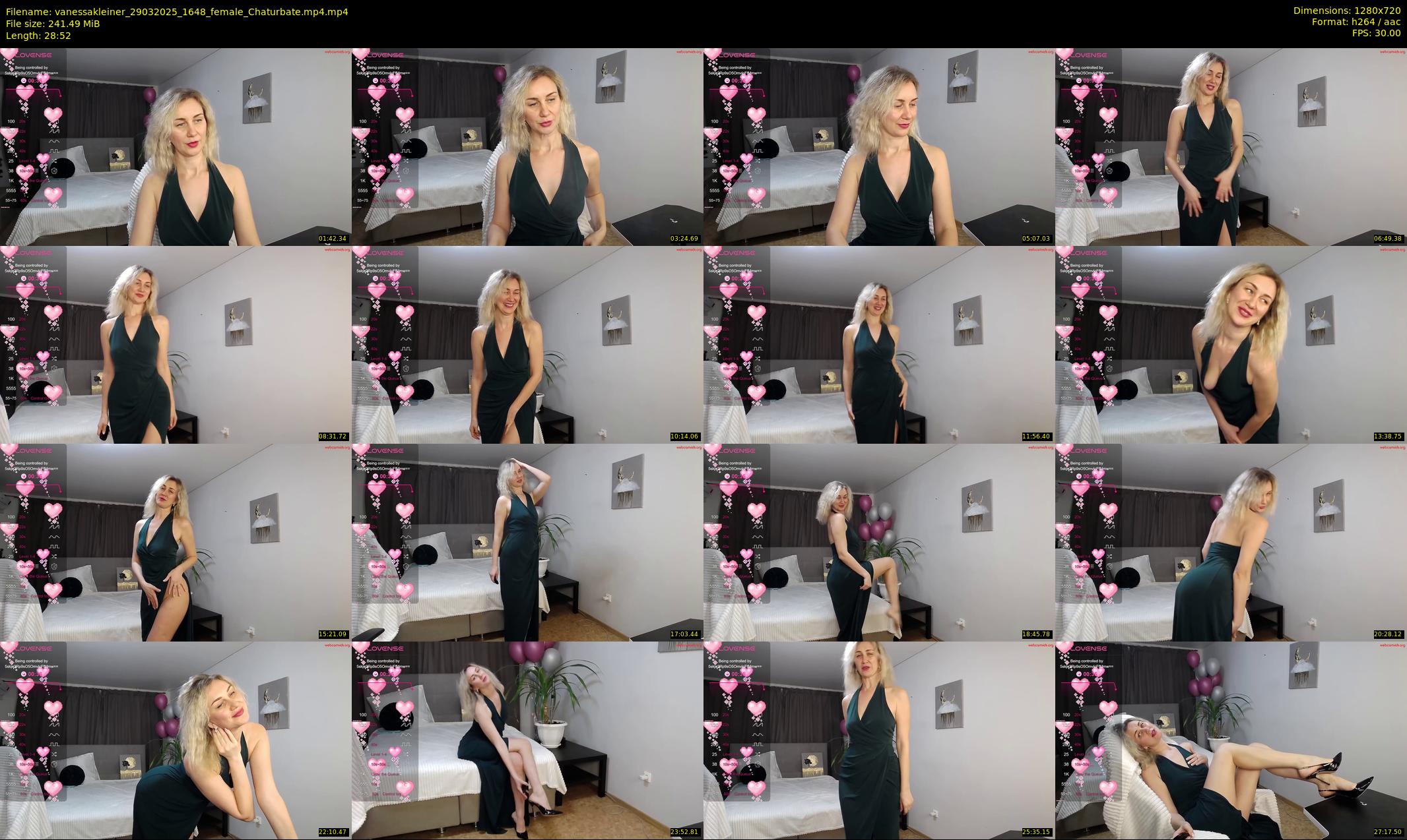 vanessakleiner — 29 minute Chaturbate female cam show recording, 720p, Mar 29, 2025