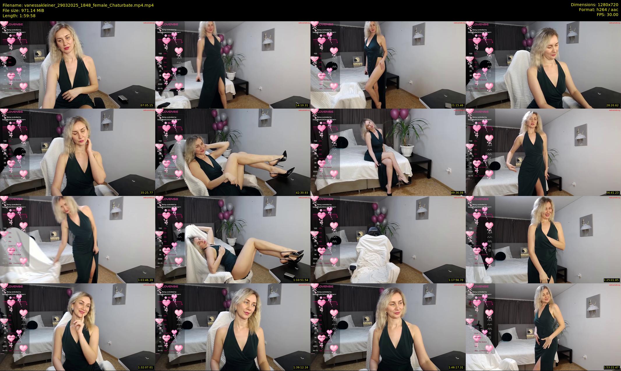 vanessakleiner — 120 minute Chaturbate female cam show recording, 720p, Mar 29, 2025